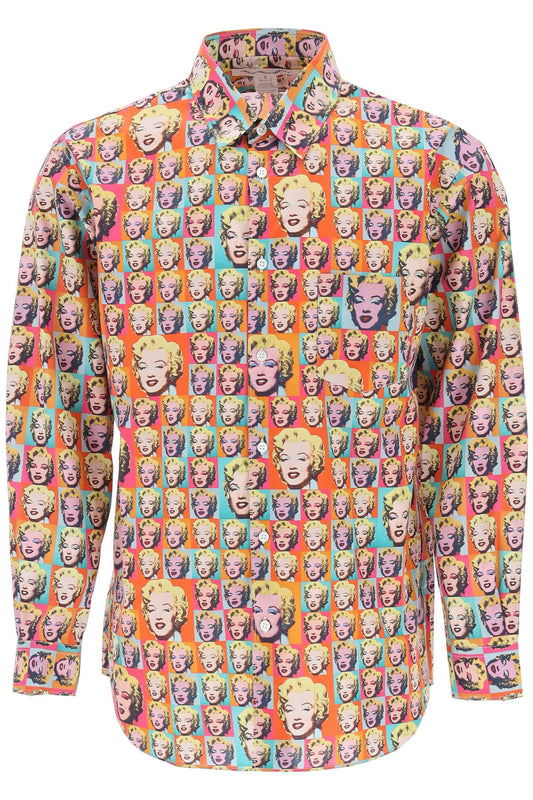 Comme Des Garcons Shirt Marilyn Monroe Printed Shirt Multicolor