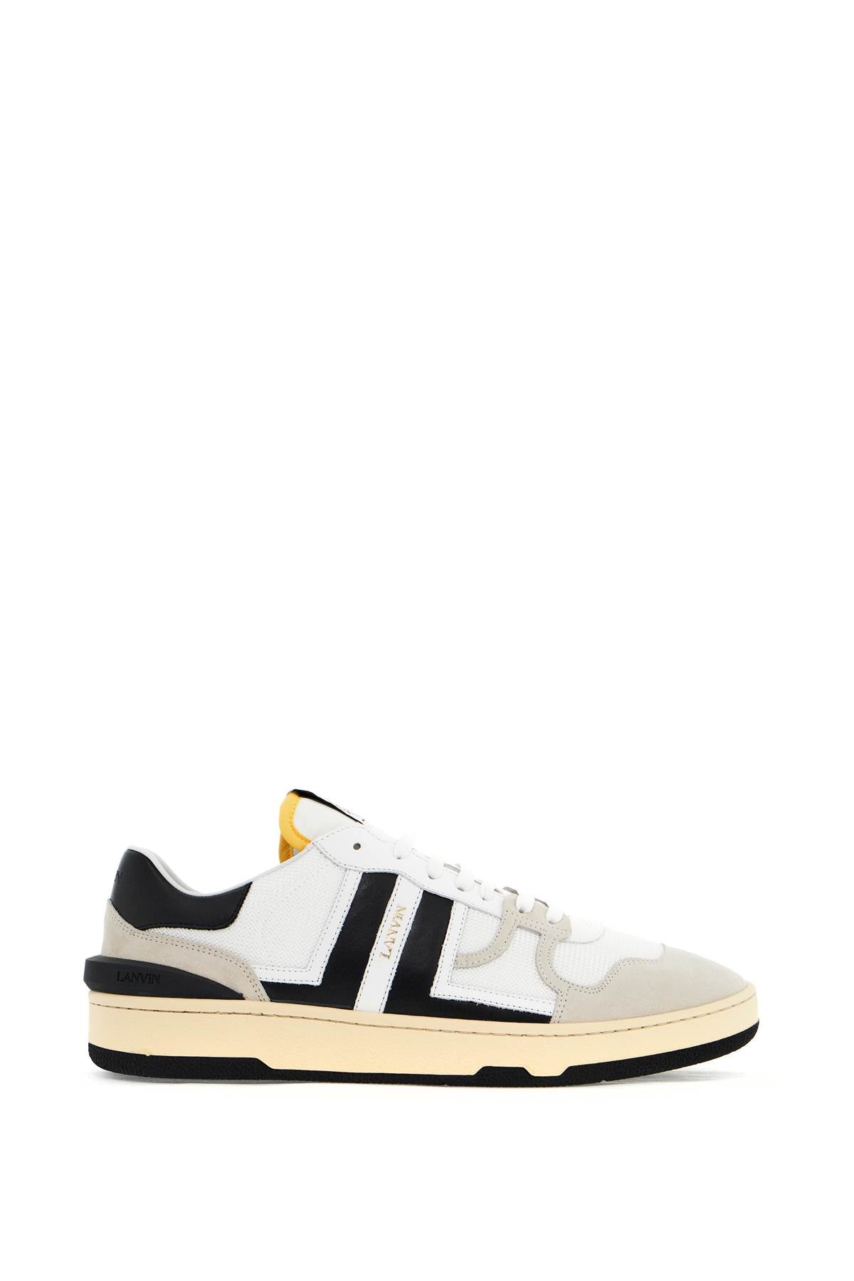 Lanvin 'Mesh And Leather Clay Sneakers With