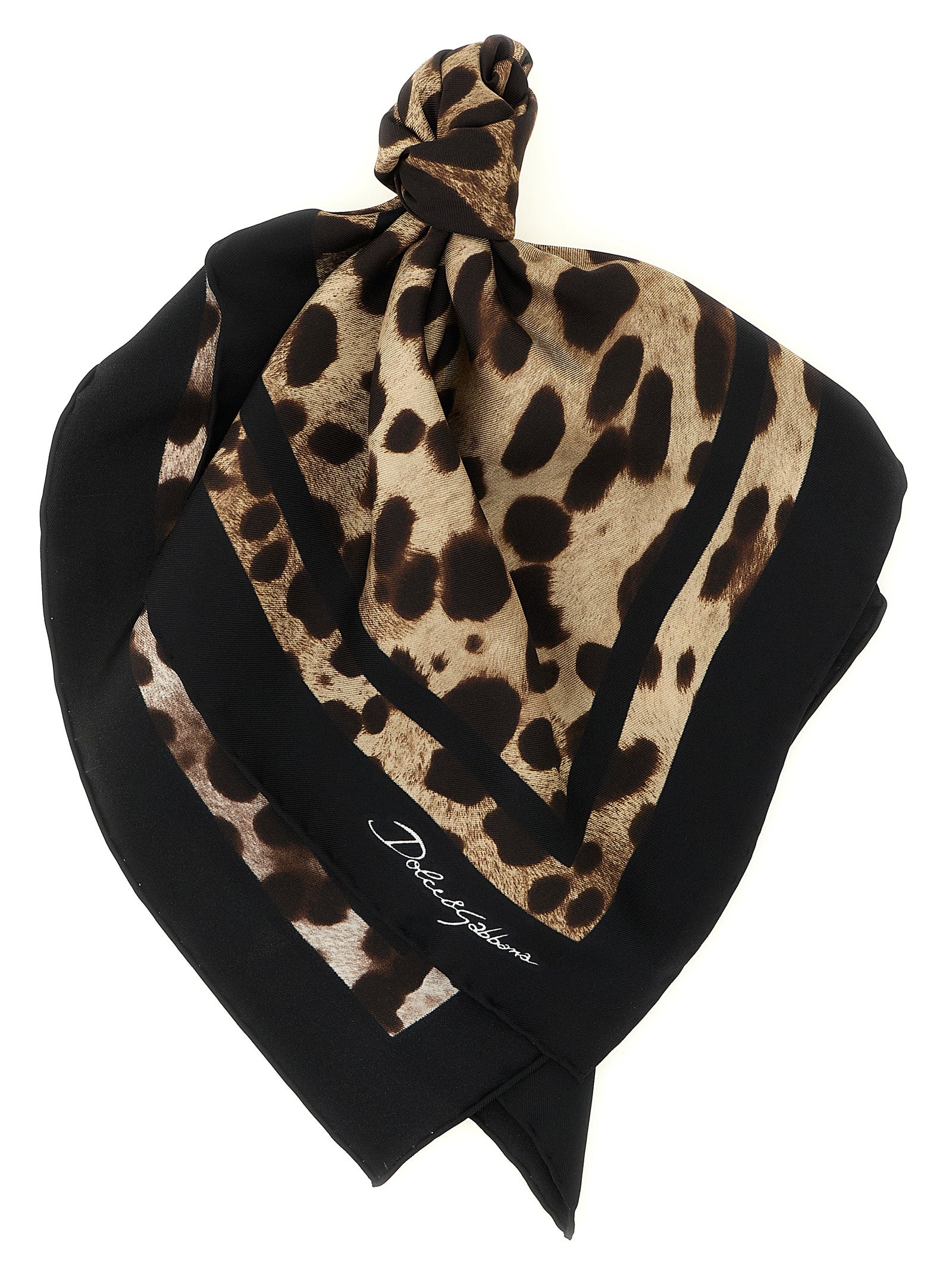 Dolce & Gabbana Leopard-Print Scarf