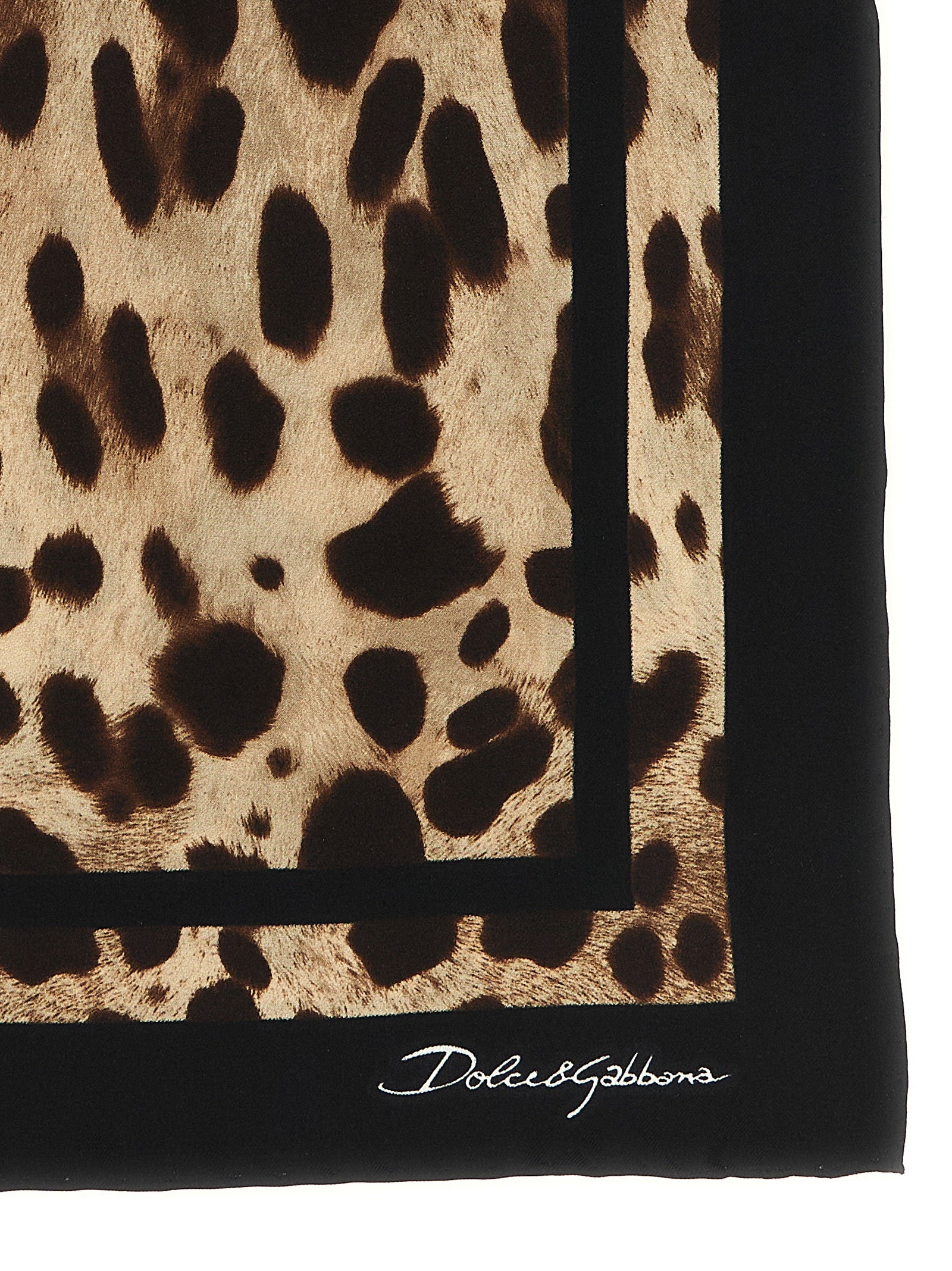 Dolce & Gabbana Leopard-Print Scarf