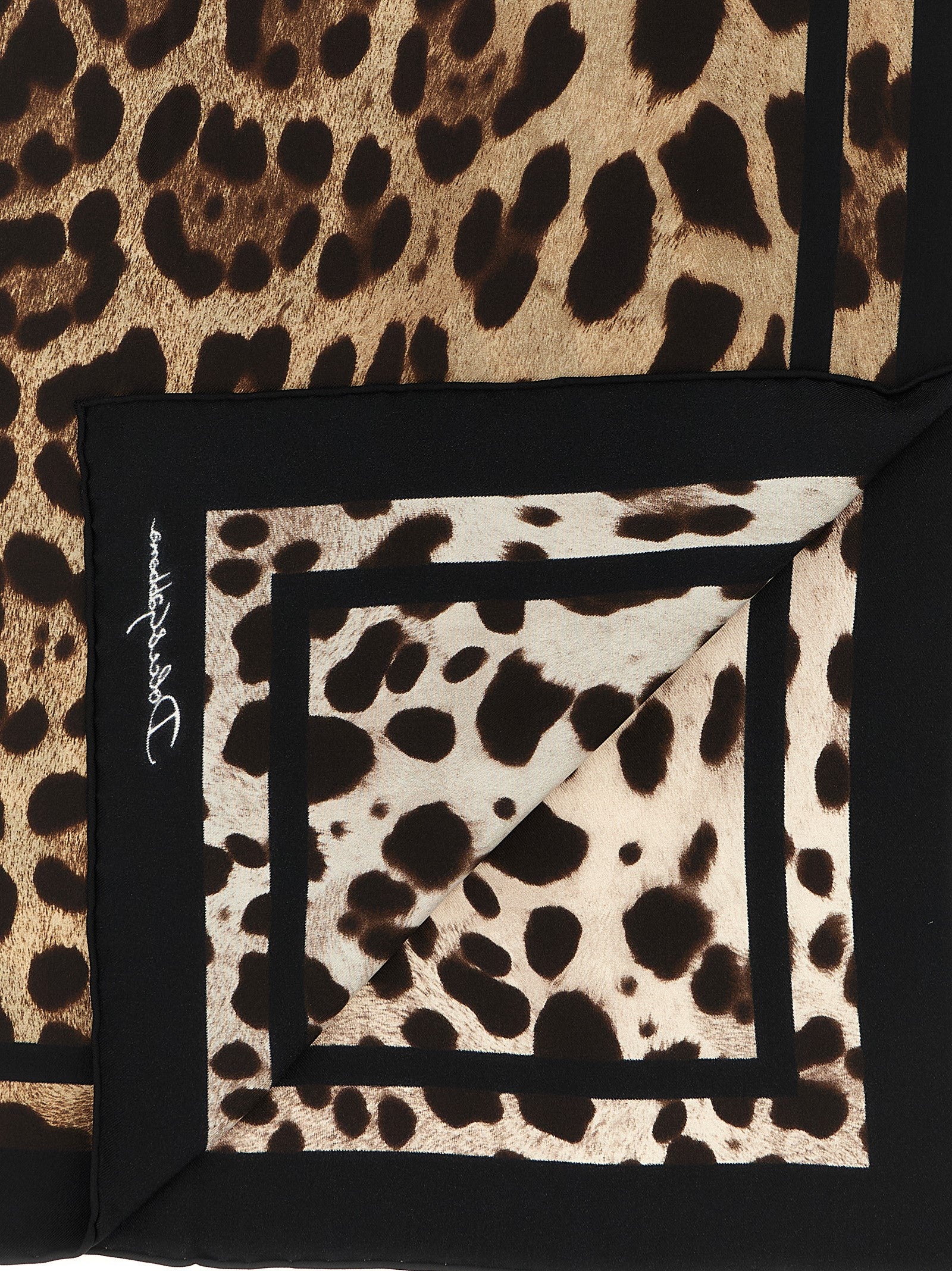 Dolce & Gabbana Leopard-Print Scarf