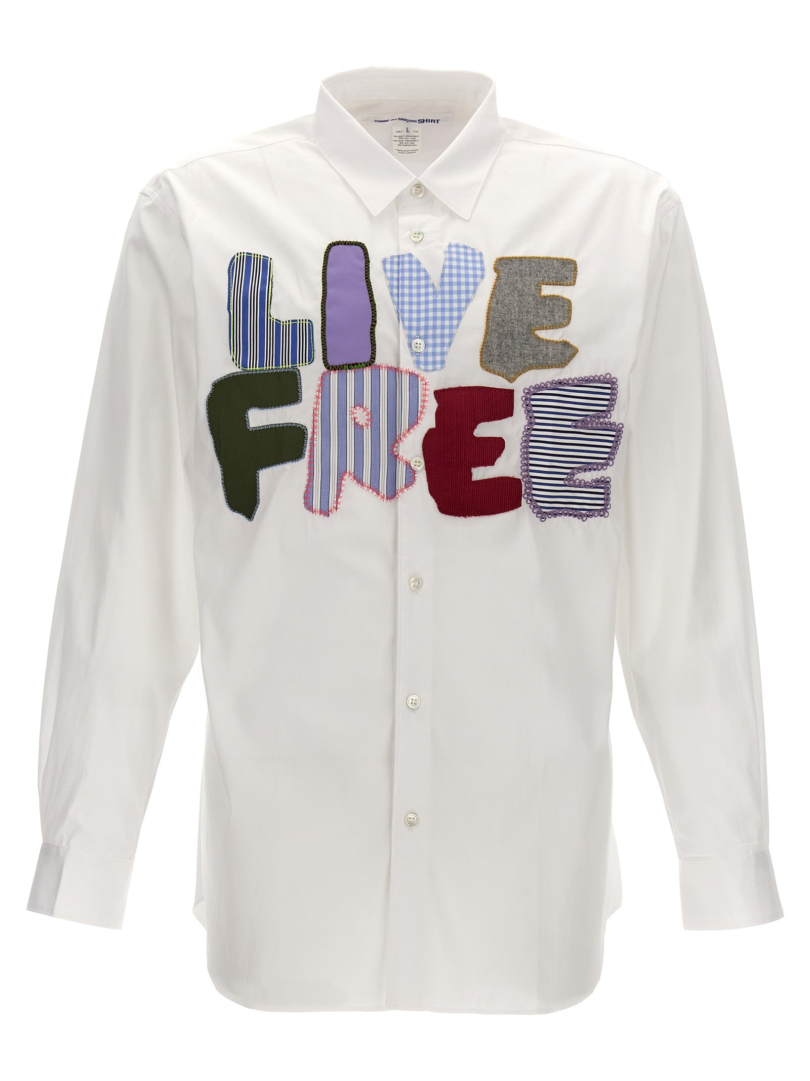 Comme Des Garcons Shirt 'Live Free' Shirt