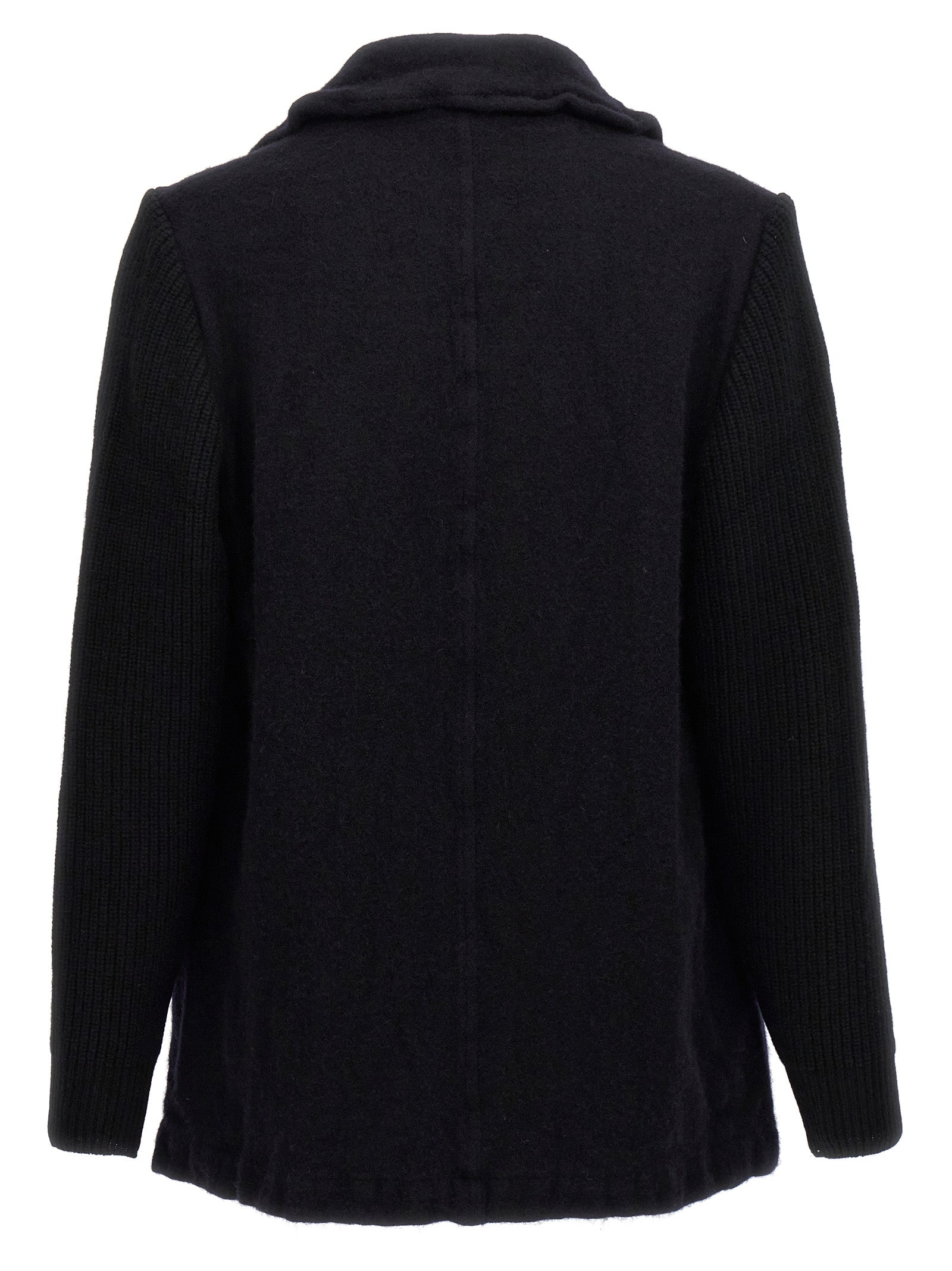 Comme Des Garcons Shirt Double-Breasted Wool Coat