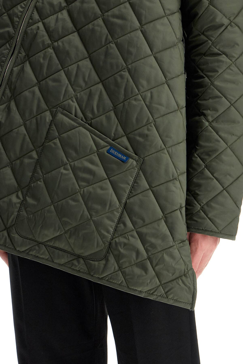 Comme Des Garcons Shirt Asymmetric Quilted Khaki