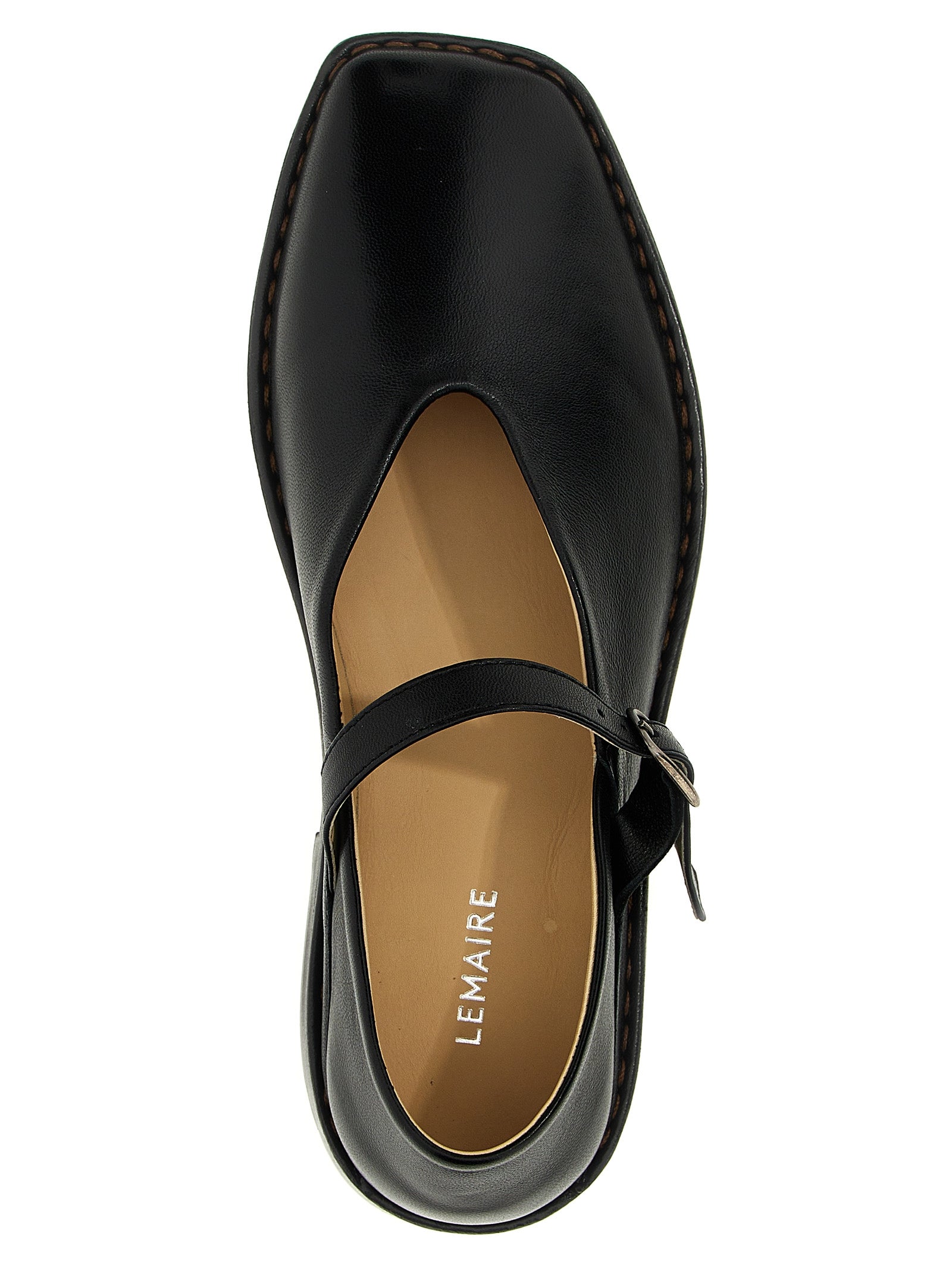 Lemaire Square Toe Ballet Flats