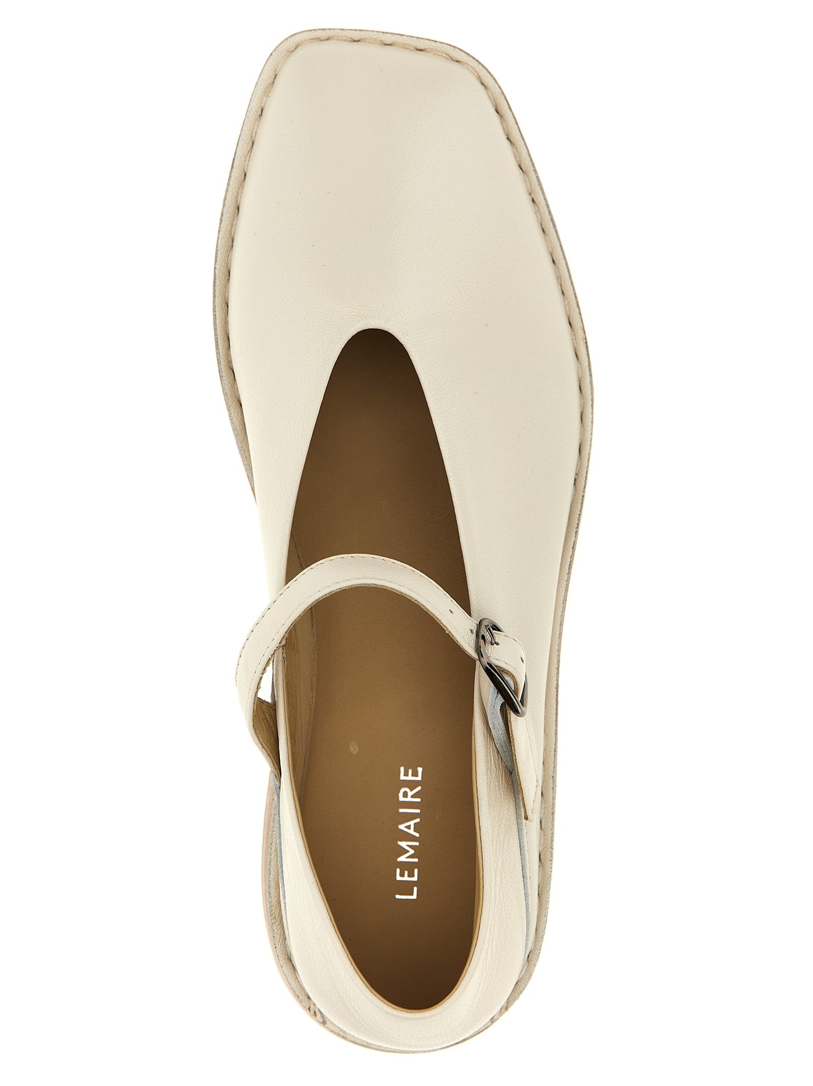 Lemaire Square Toe Ballet Flats