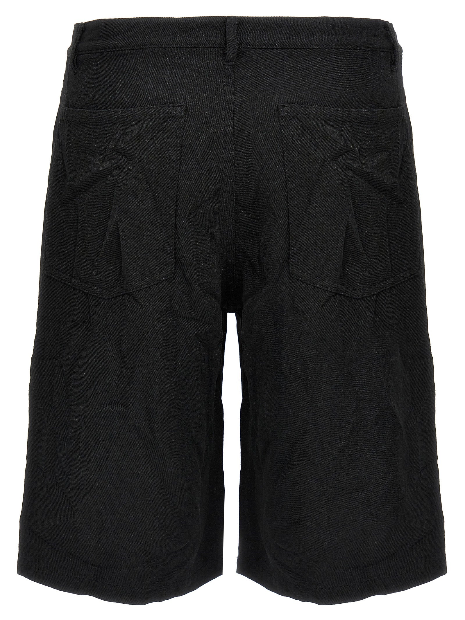 Comme Des Garcons Shirt Crumpled Bermuda Shorts