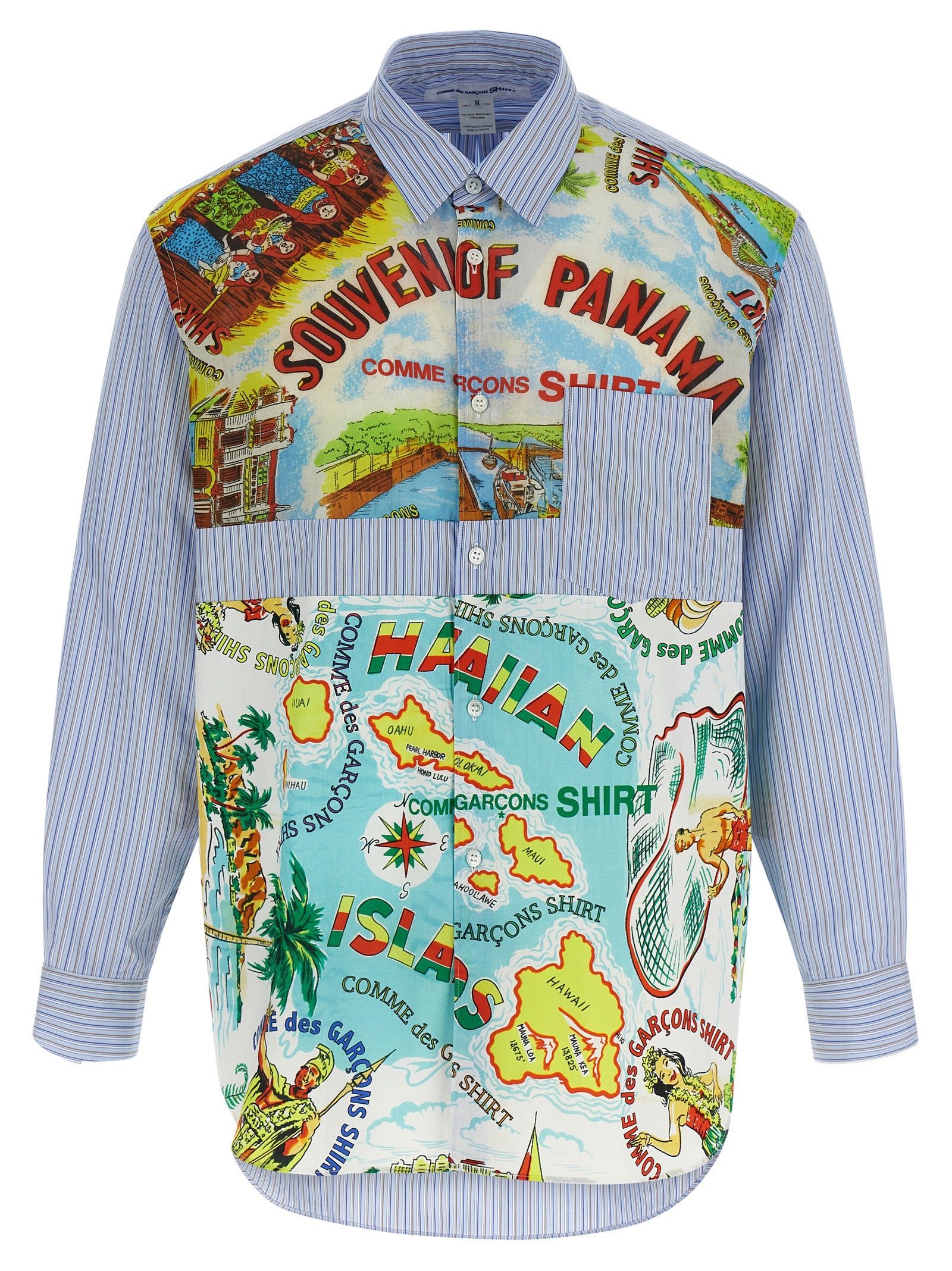 Comme Des Garcons Shirt Patterned Inserts Shirt