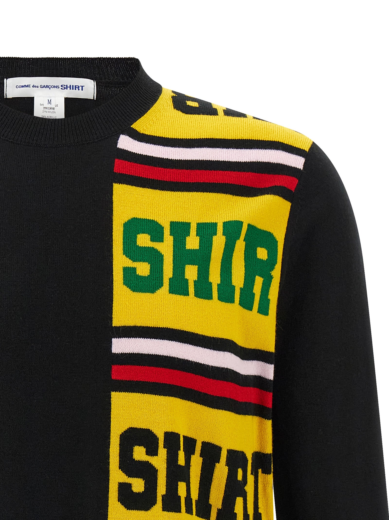 Comme Des Garcons Shirt Intarsia Sweater