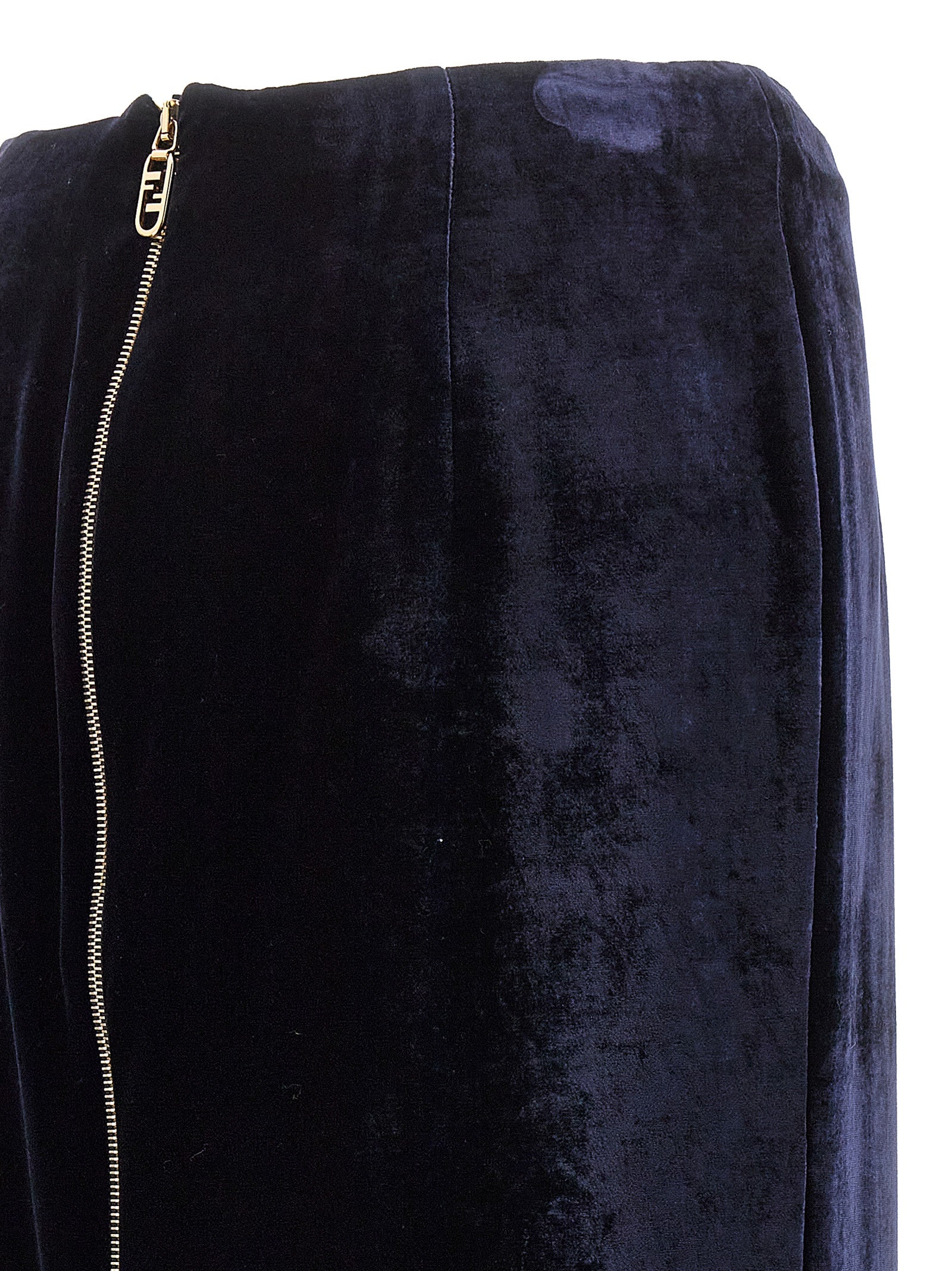 Fendi Velvet Long Skirt