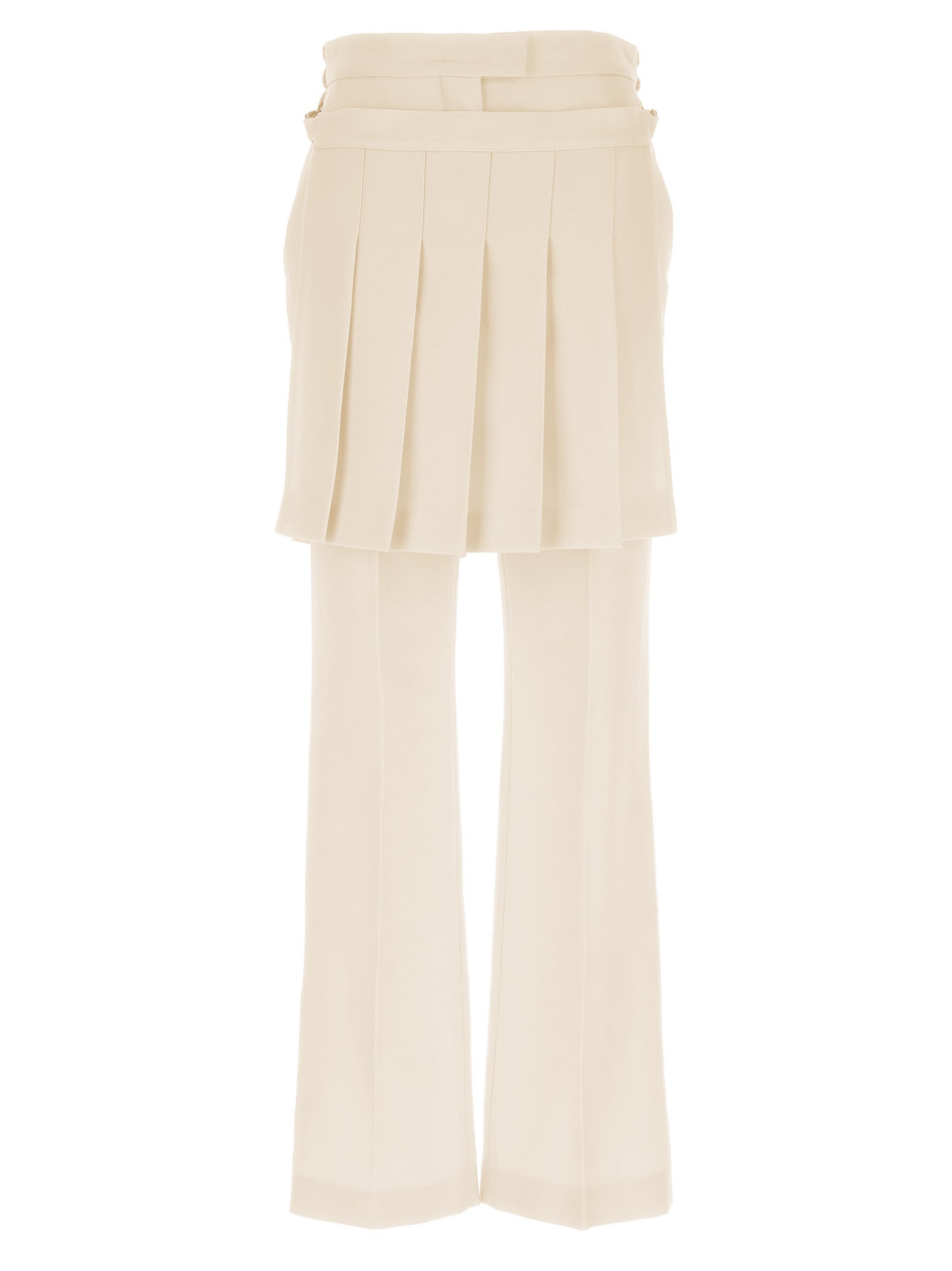 Fendi Grain De Poudre Pleated Panel Pants