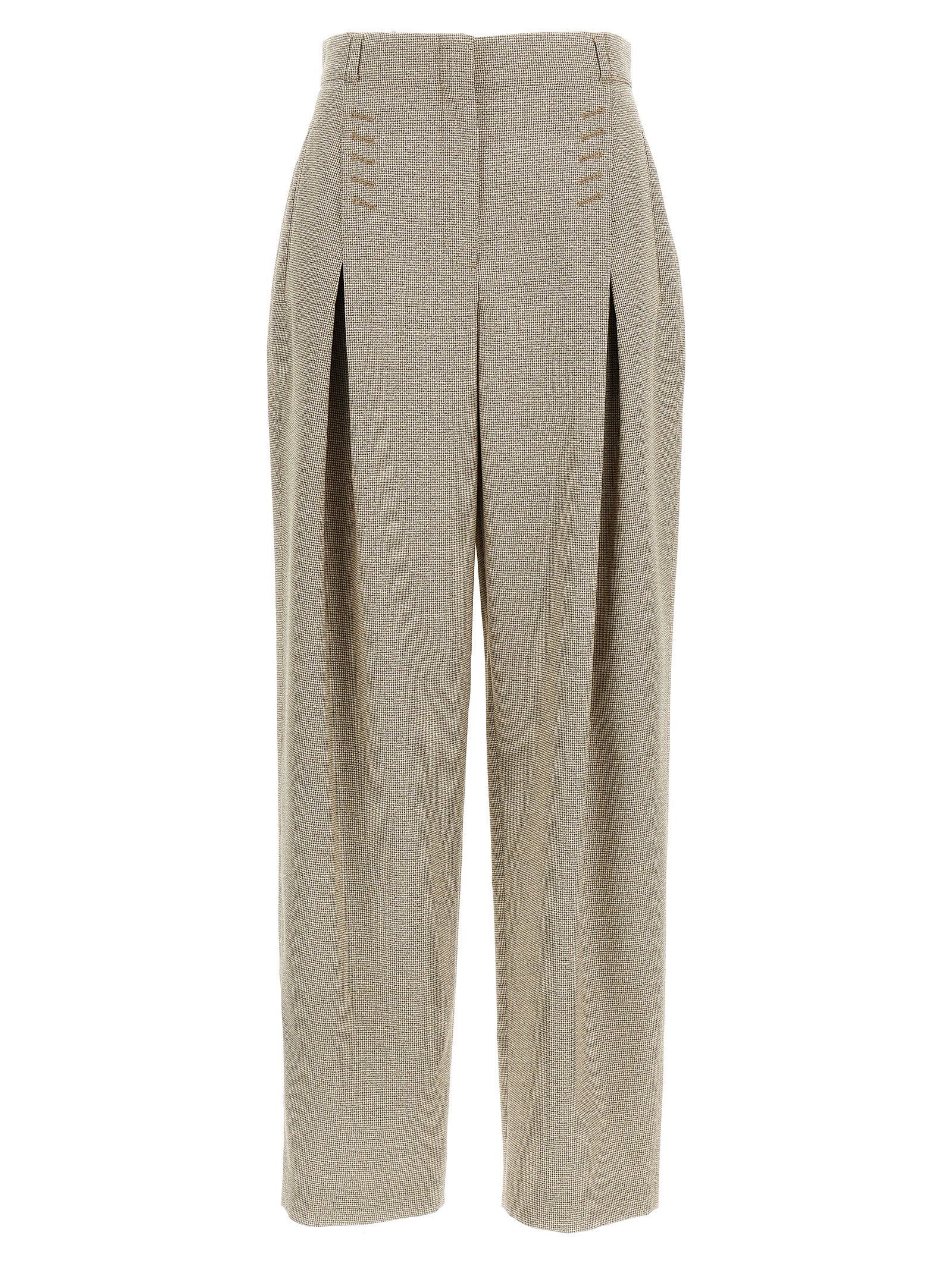 Fendi Micro Check Trousers