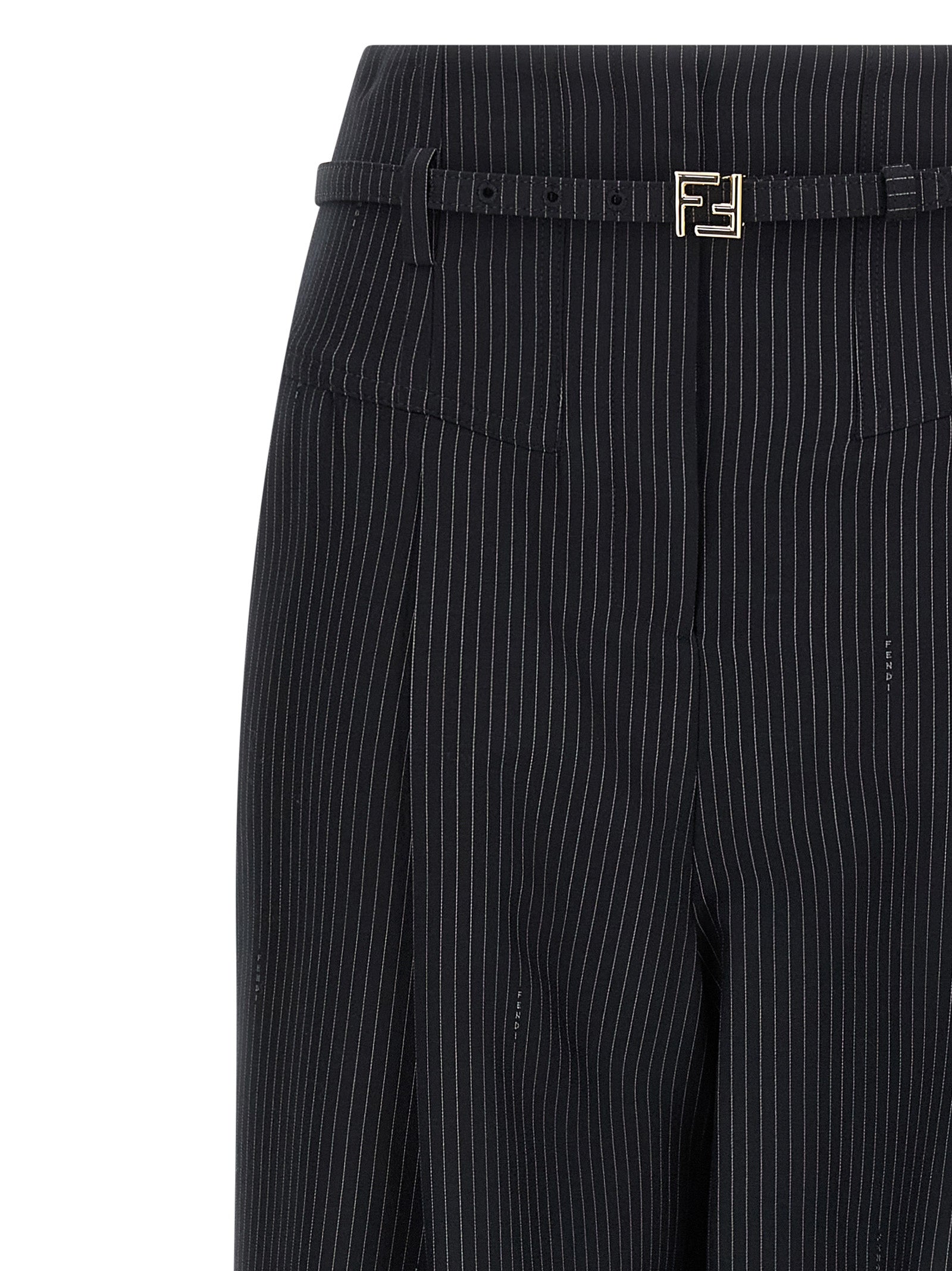 Fendi Pinstripe Wool Pants