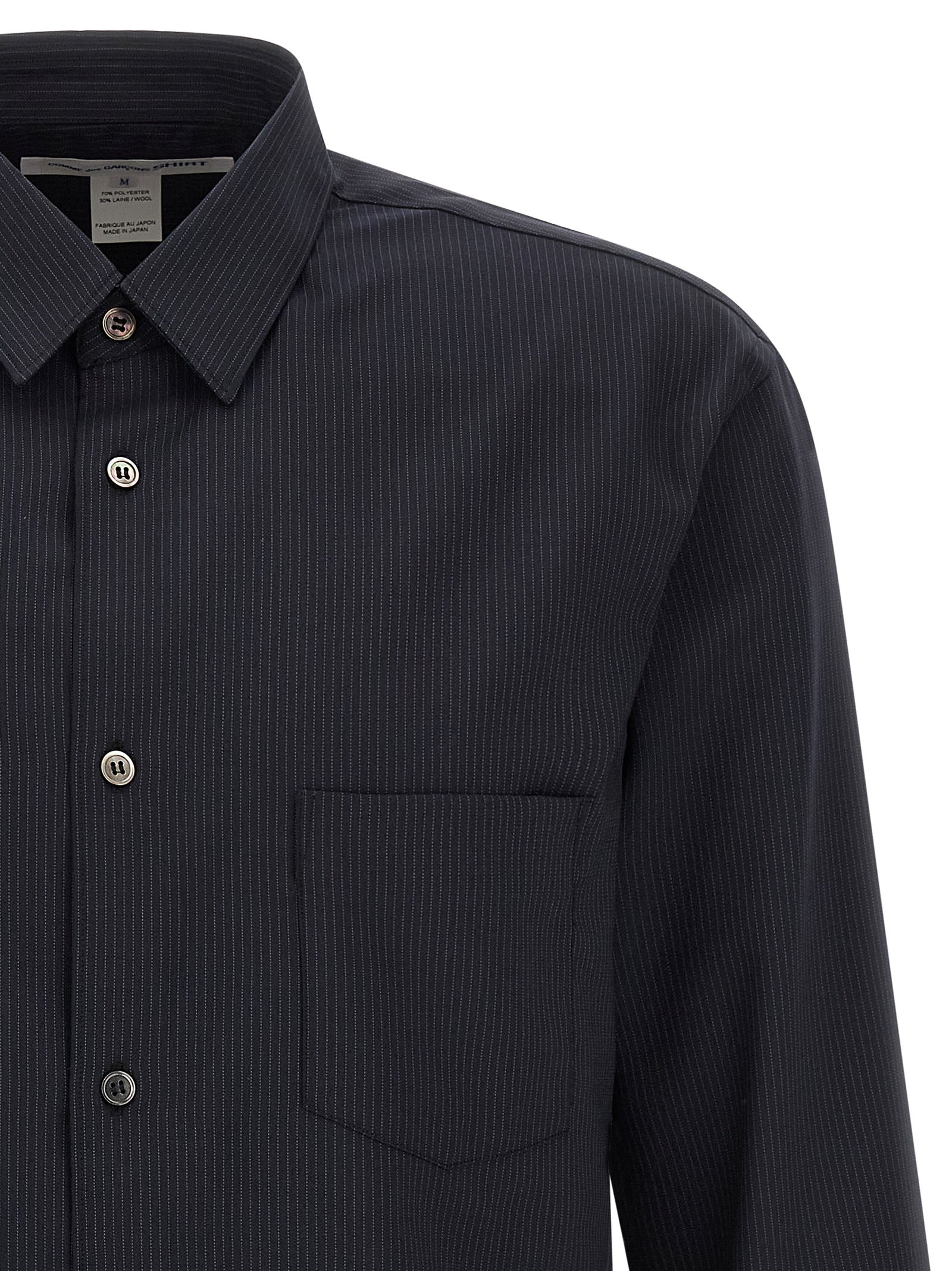 Comme Des Garcons Shirt Pinstriped Shirt