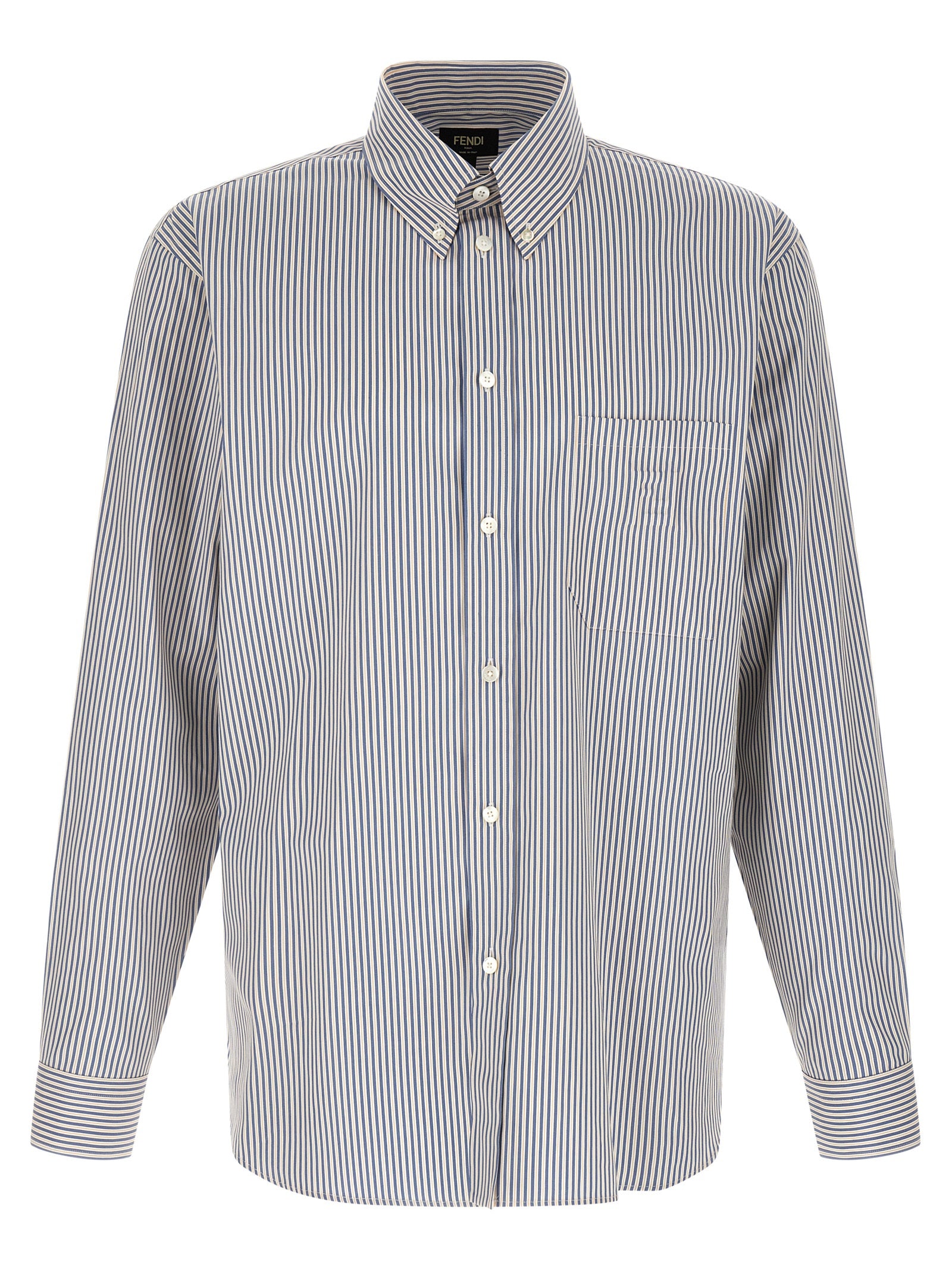 Fendi Striped Button-Down Shirt