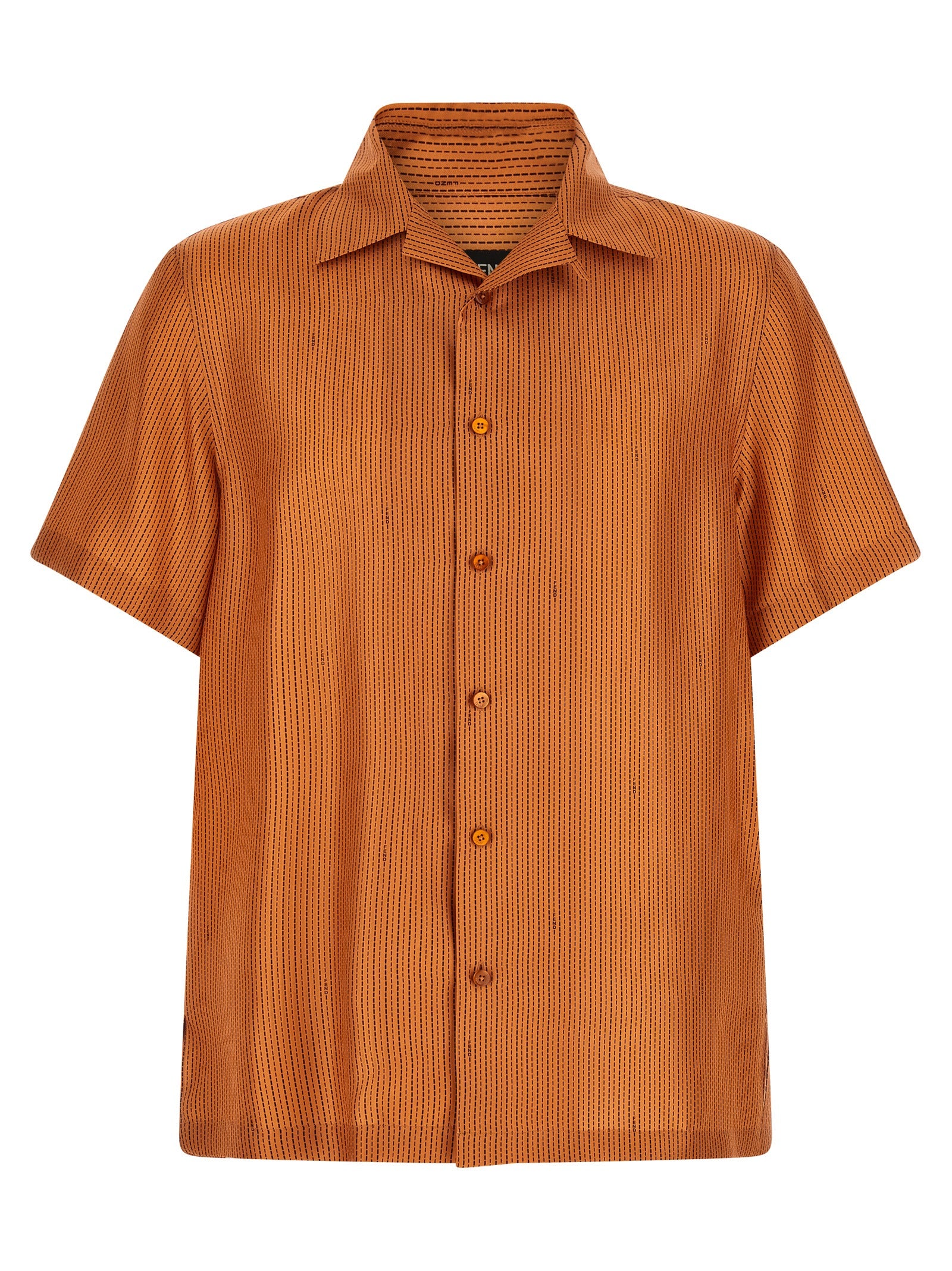 Fendi 'Selleria' Stitching Silk Shirt