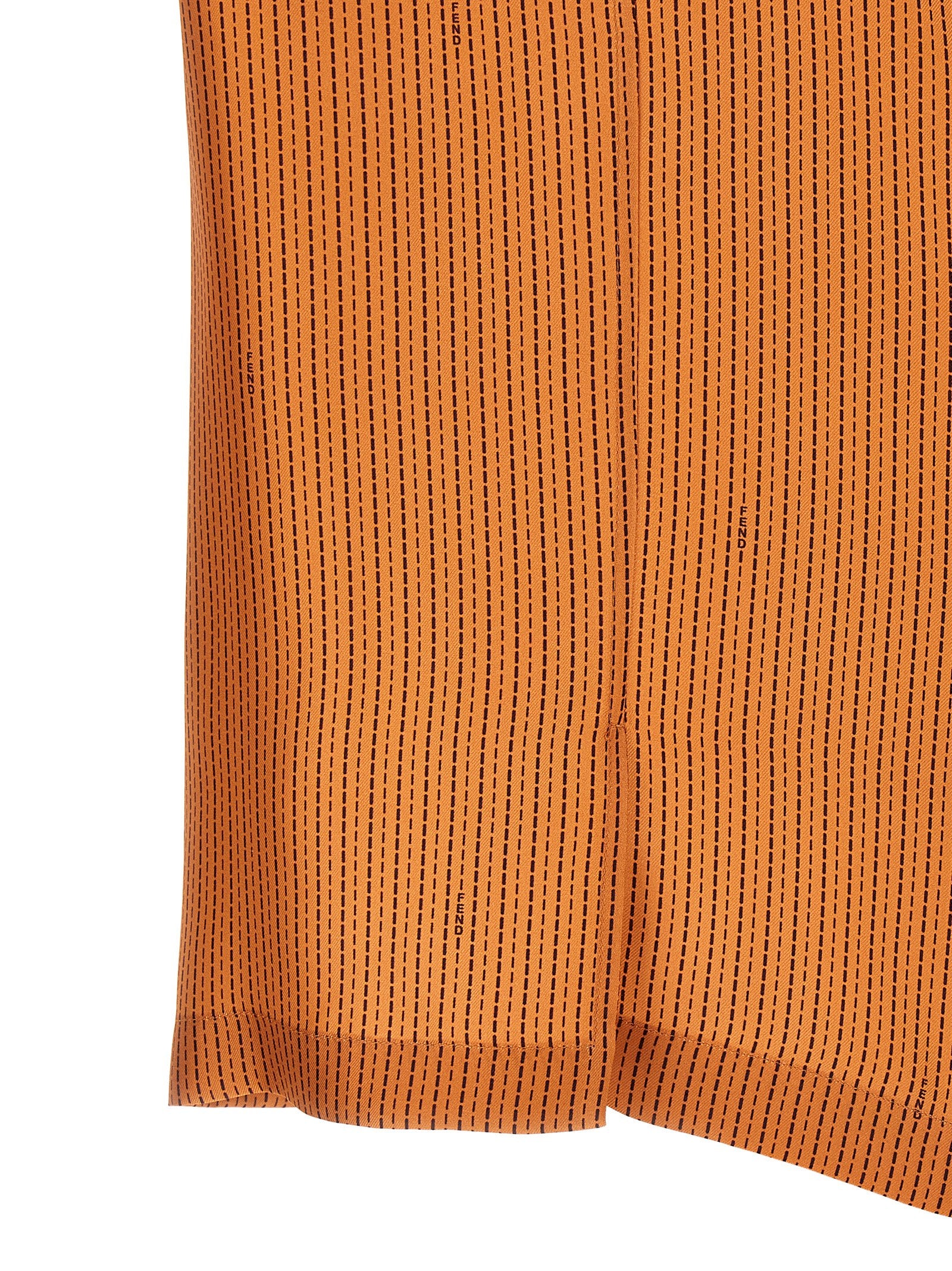 Fendi 'Selleria' Stitching Silk Shirt