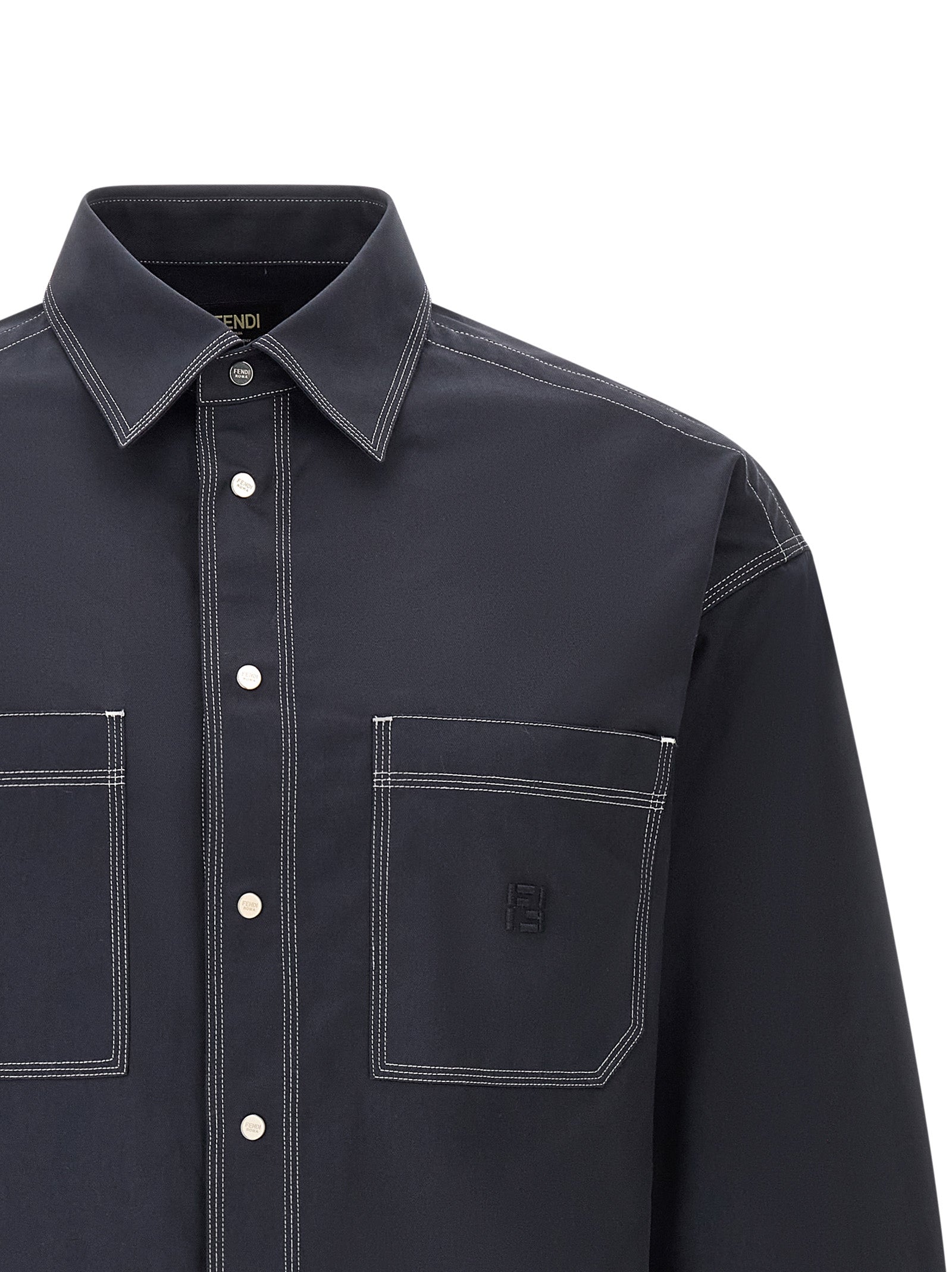 Fendi 'Ff Selleria' Logo Shirt