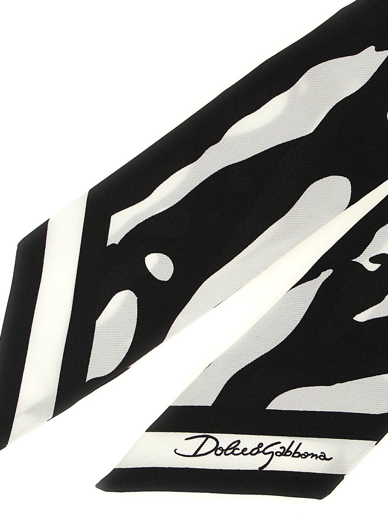 Dolce & Gabbana Zebra Print Scarf