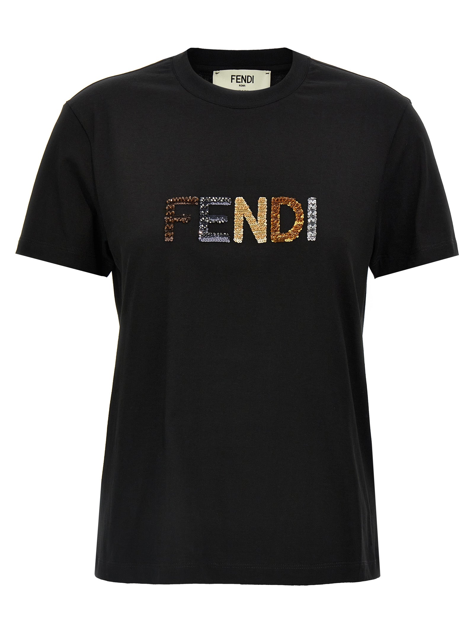 Fendi Logo Embroidery T-Shirt