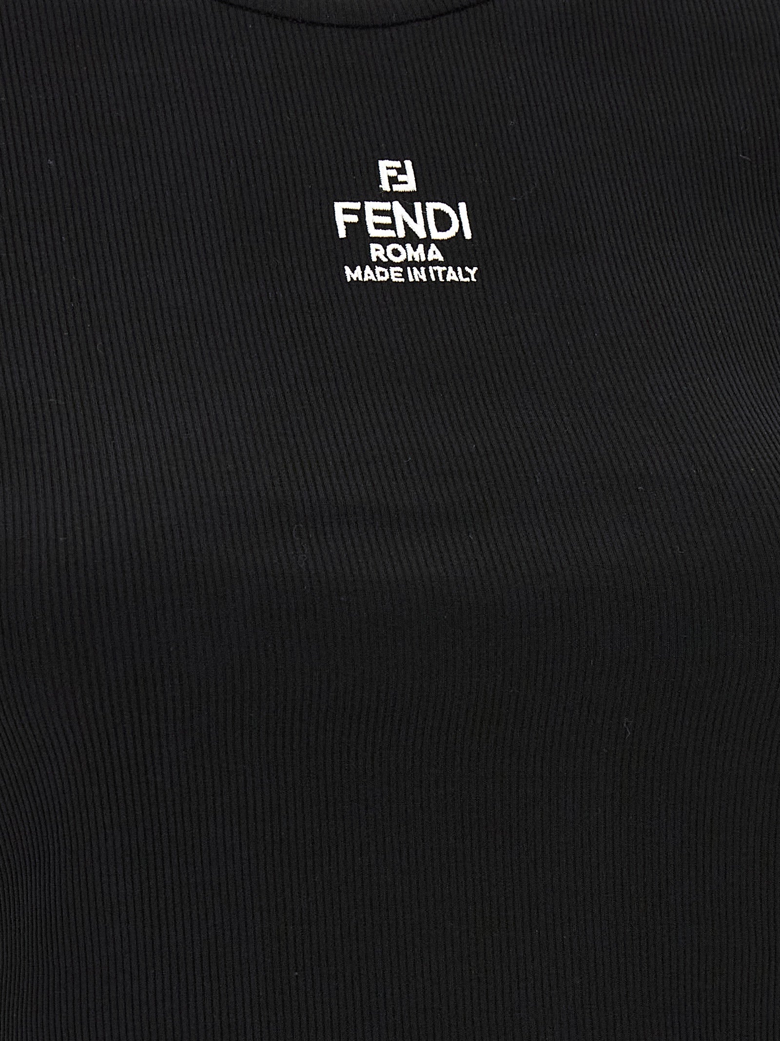 Fendi 'Fendi' Cropped T-Shirt