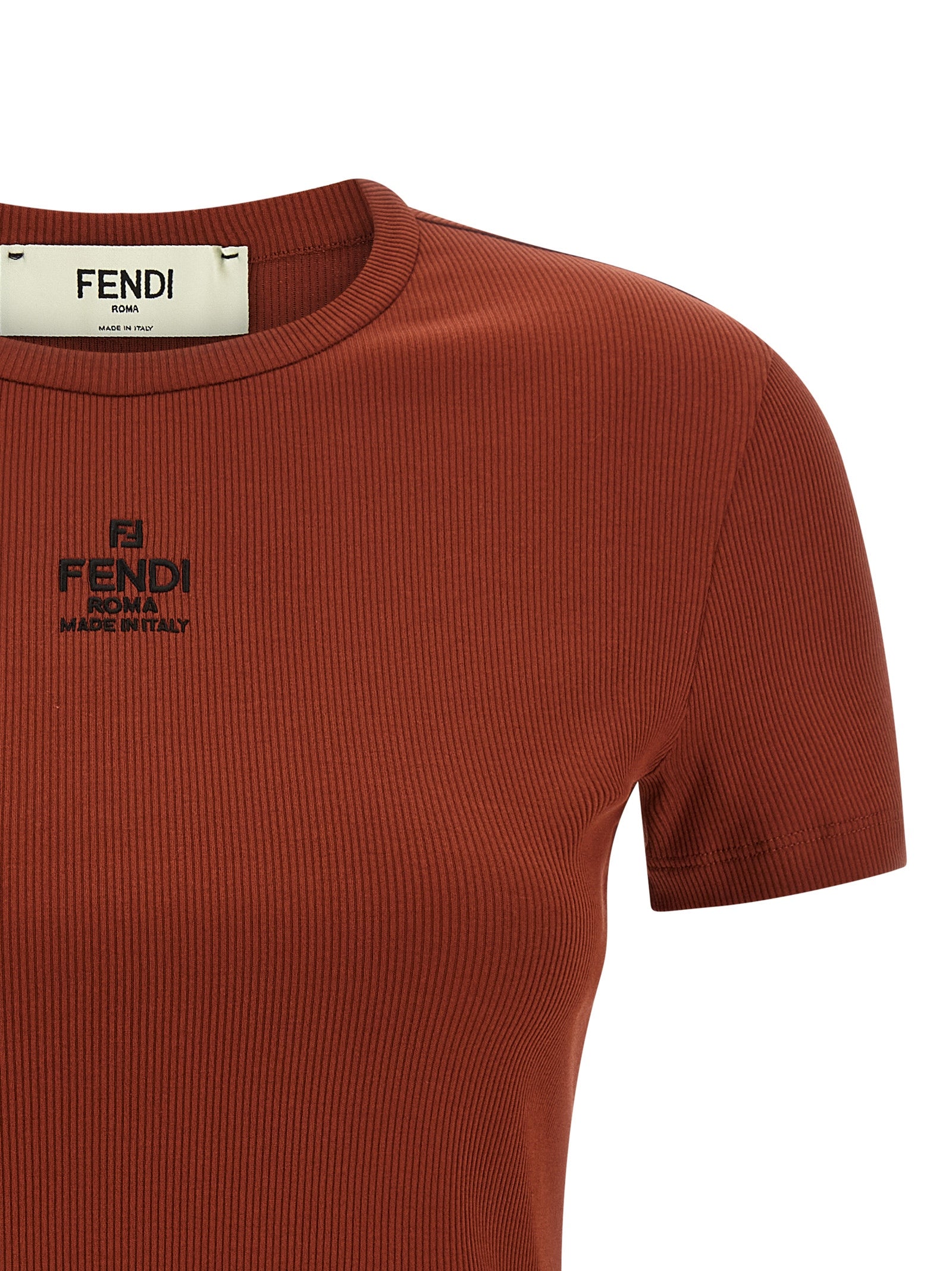 Fendi Logo Embroidery Top