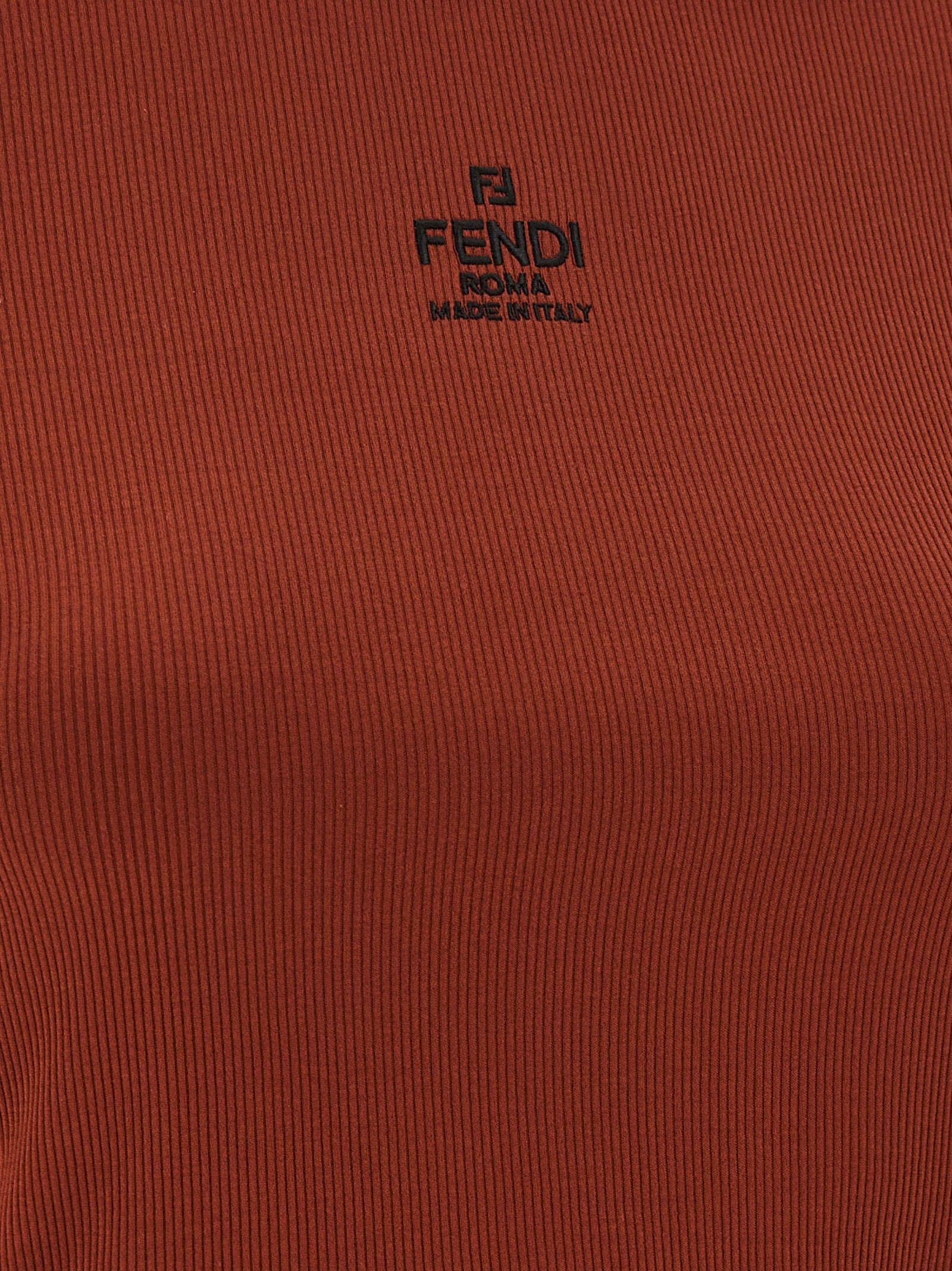 Fendi Logo Embroidery Top