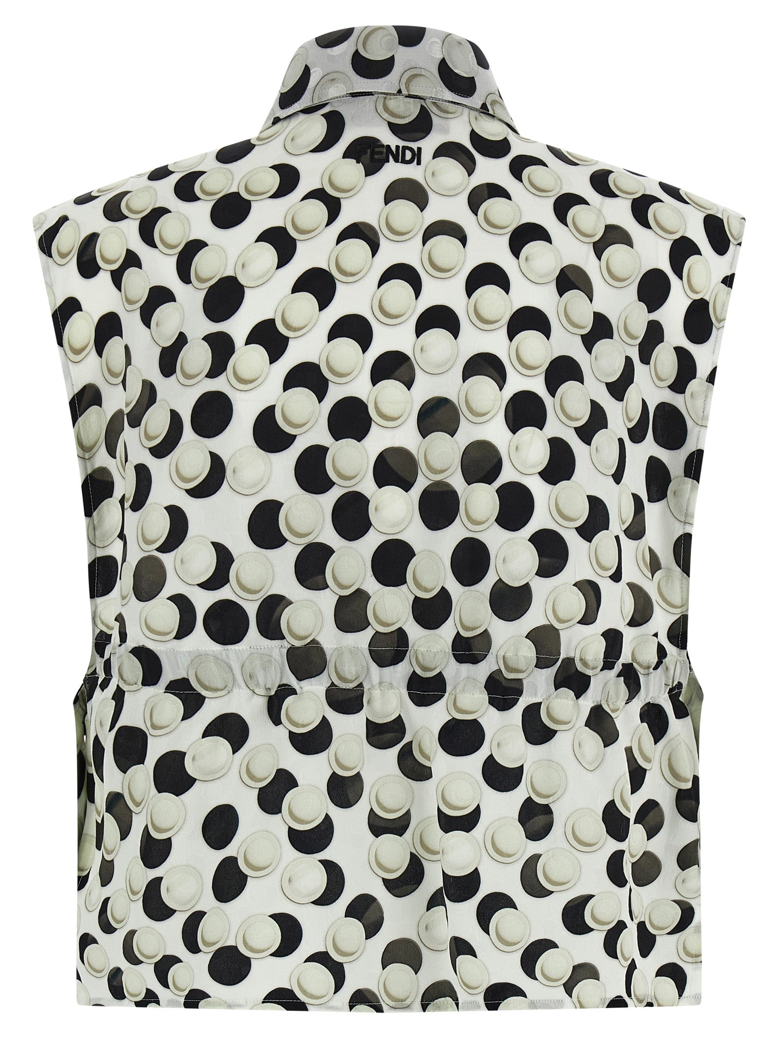 Fendi Polka Dot Crop Top