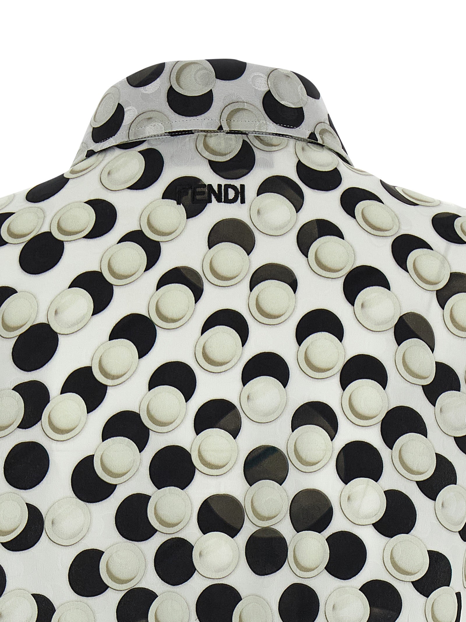 Fendi Polka Dot Crop Top