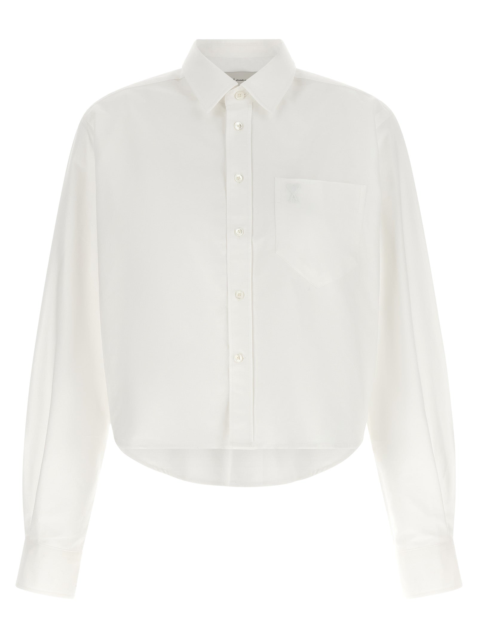 Ami Paris 'Ami De Coeur' Cropped Shirt