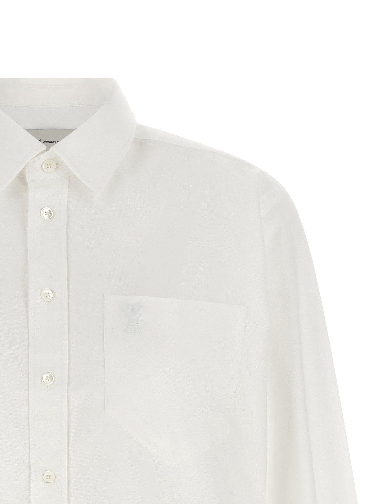 Ami Paris 'Ami De Coeur' Cropped Shirt