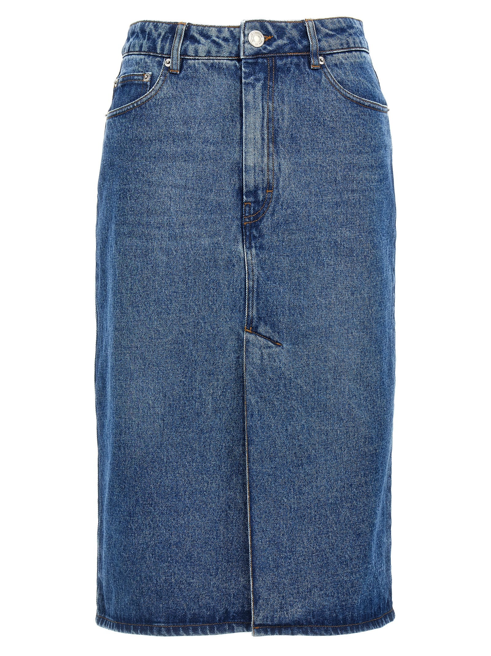 Ami Paris Denim Skirt