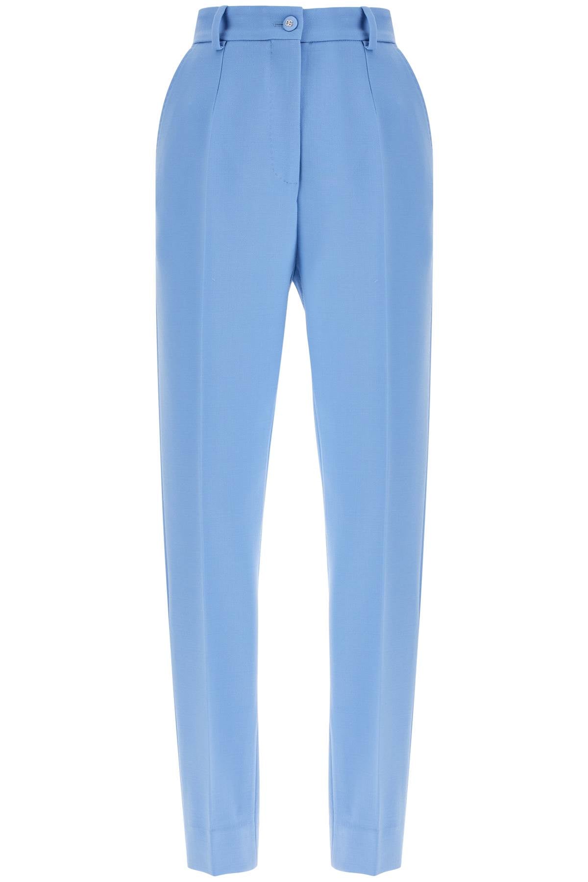 Dolce & Gabbana Wool Crepe Trousers For Women