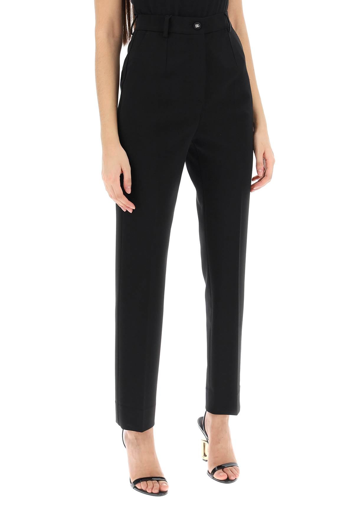 Dolce & Gabbana Milano-Stitch Cigarette Pants