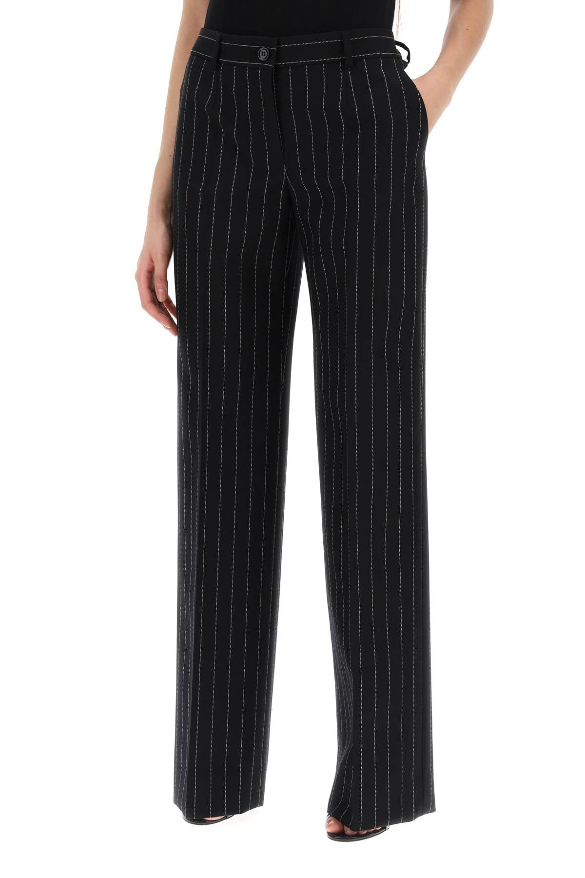 Dolce & Gabbana Striped Flare Leg Pants