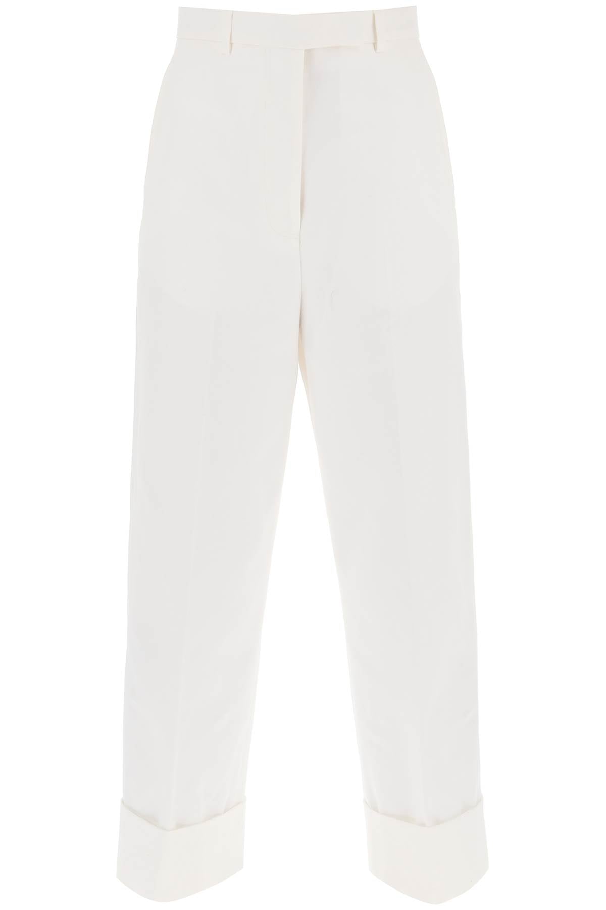 Thom Browne Cropped Wide Leg Jeans