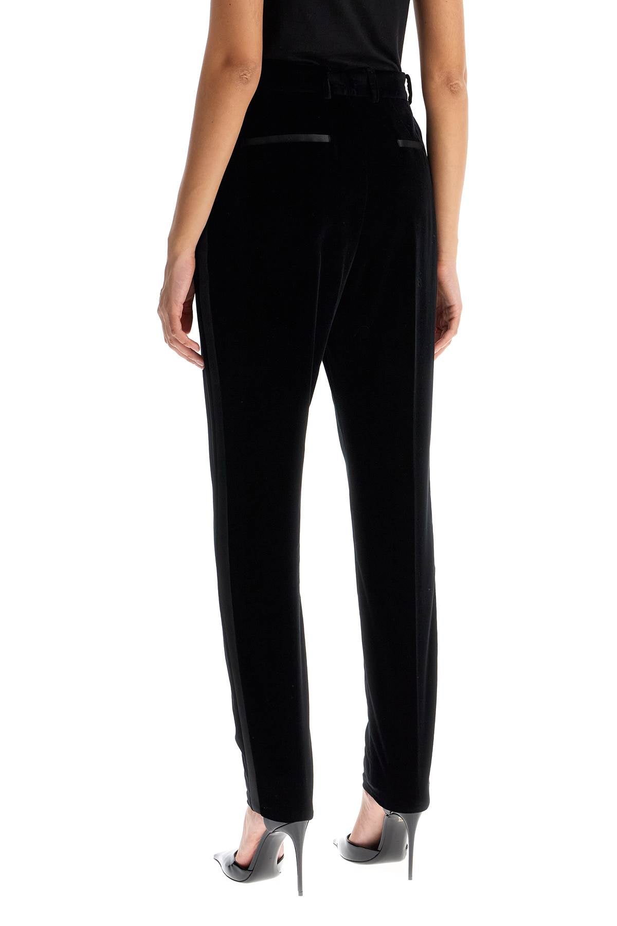 Dolce & Gabbana Velvet Tuxedo Pants