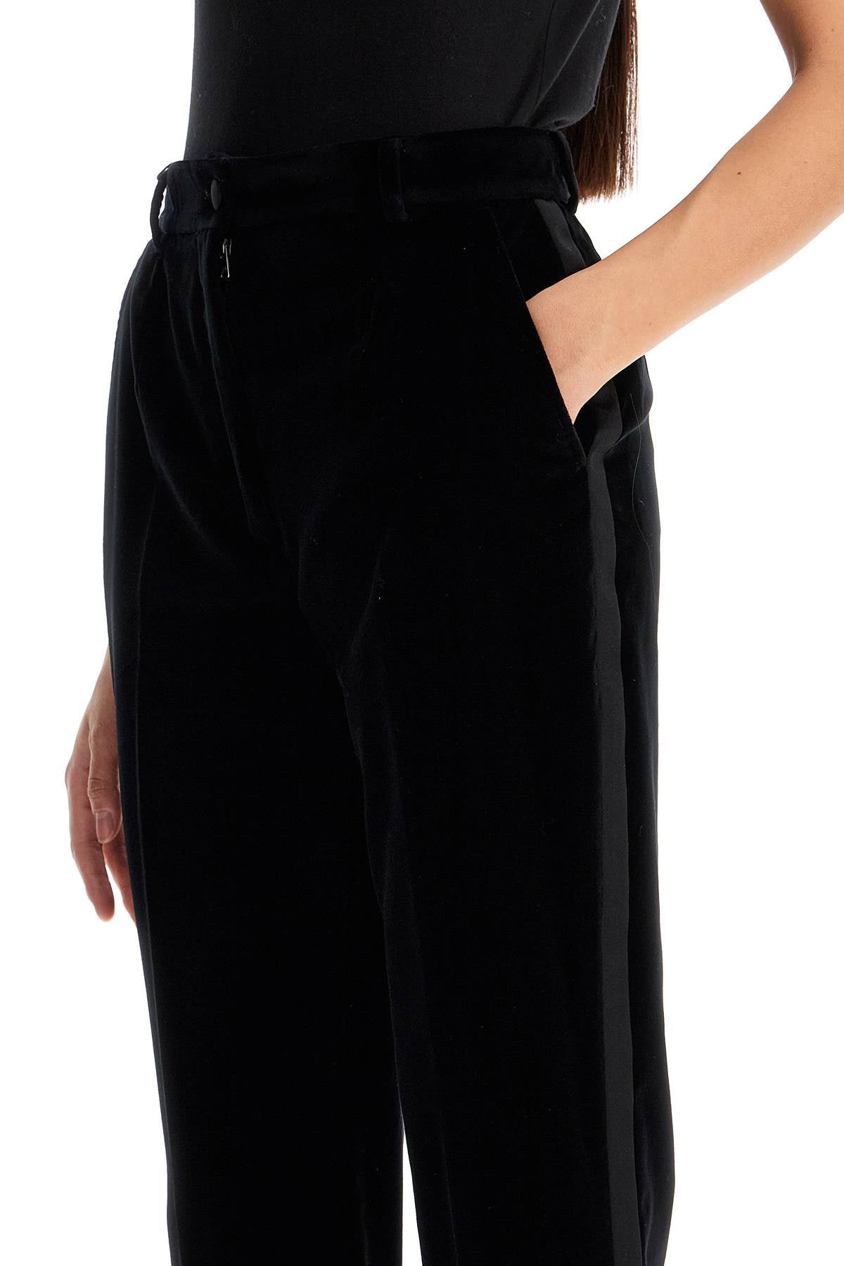 Dolce & Gabbana Velvet Tuxedo Pants