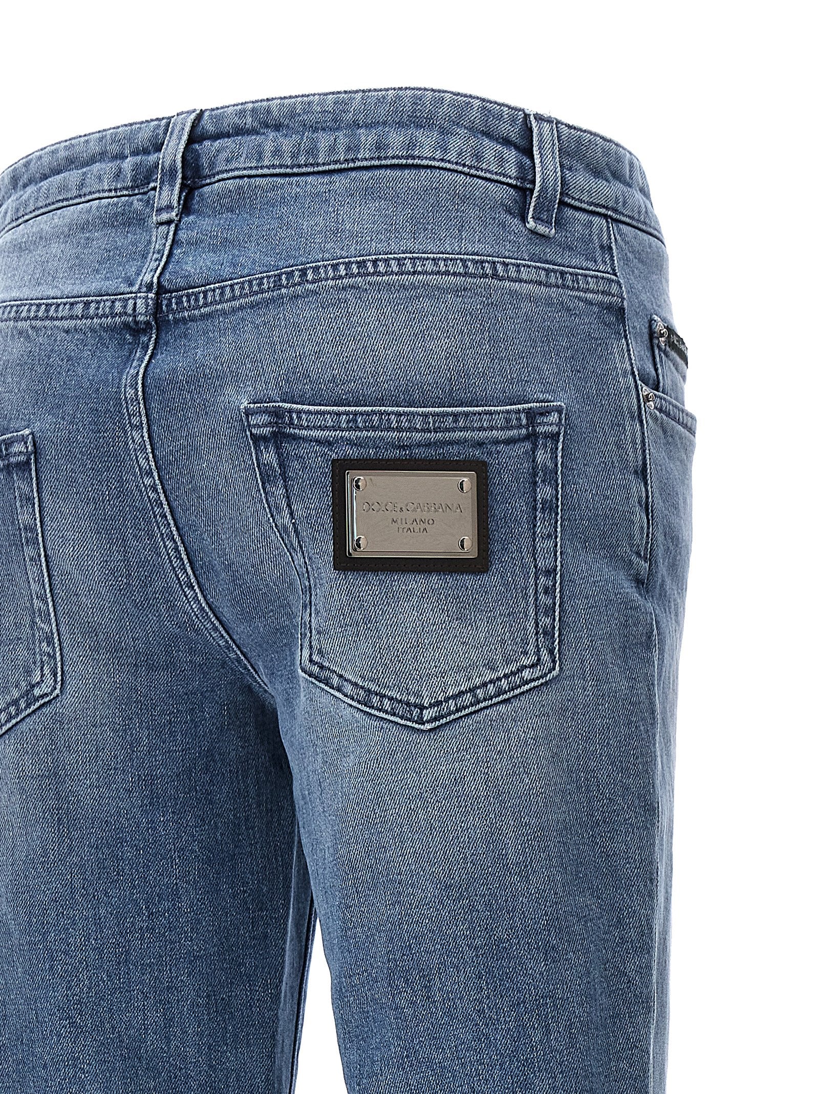 Dolce & Gabbana Logo Plaque Jeans