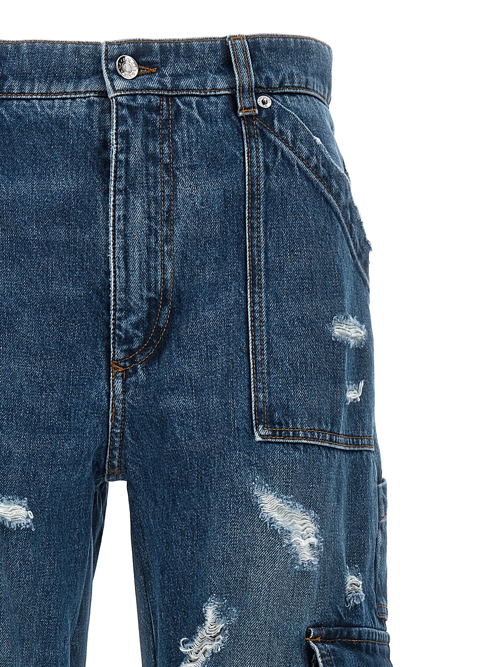 Dolce & Gabbana Used Effect Cargo Jeans