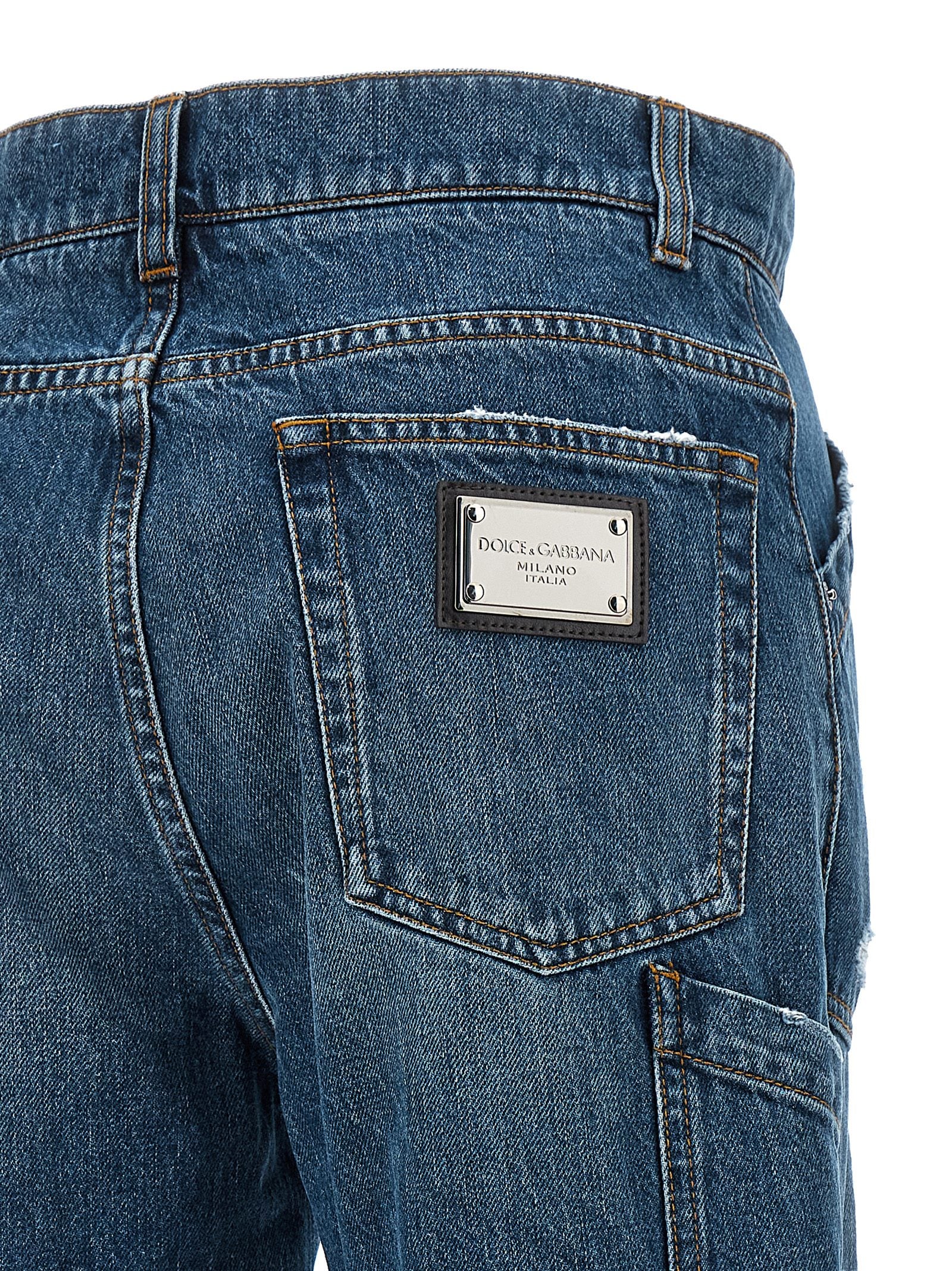 Dolce & Gabbana Used Effect Cargo Jeans