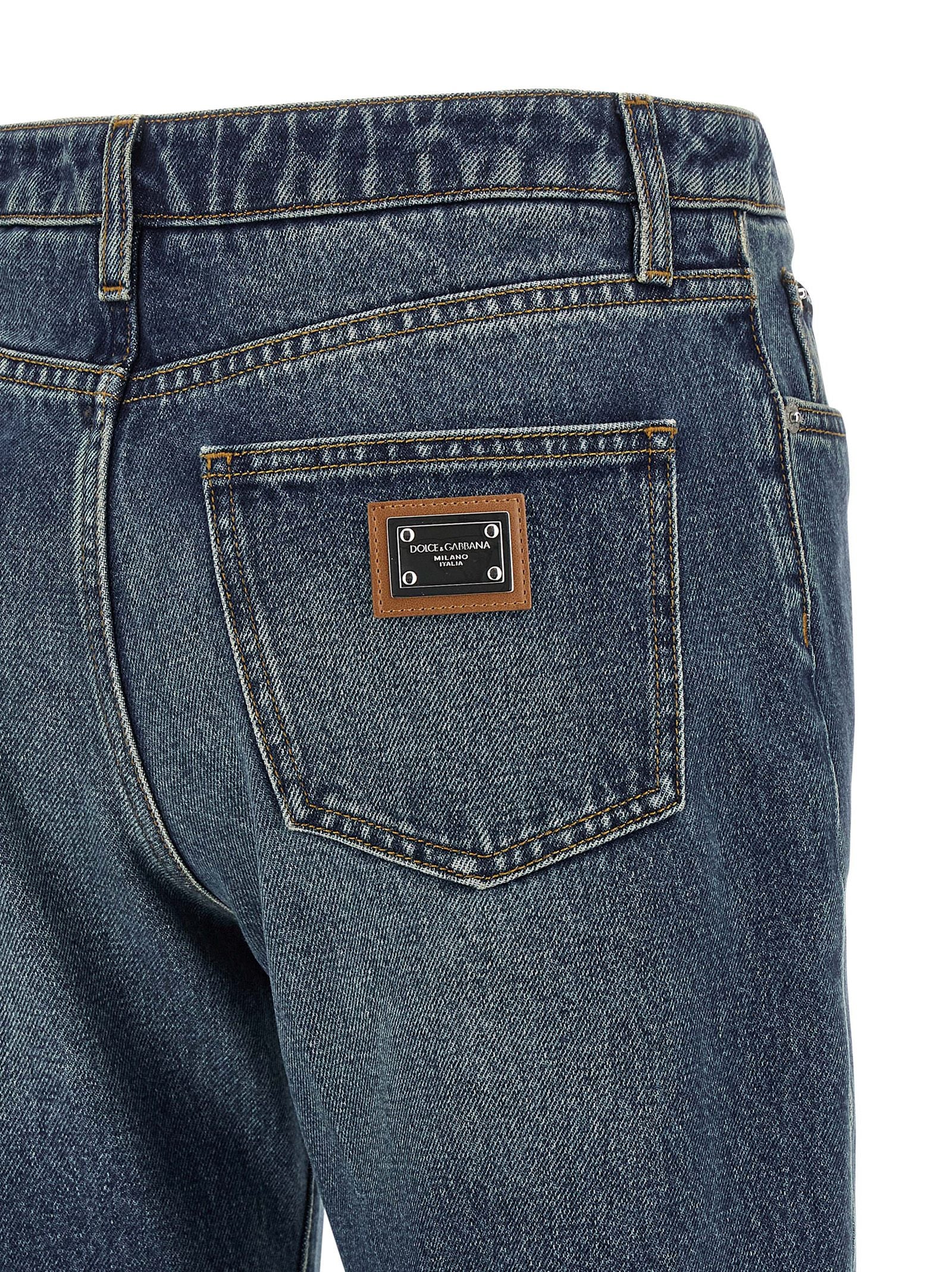 Dolce & Gabbana Logo Tag Jeans