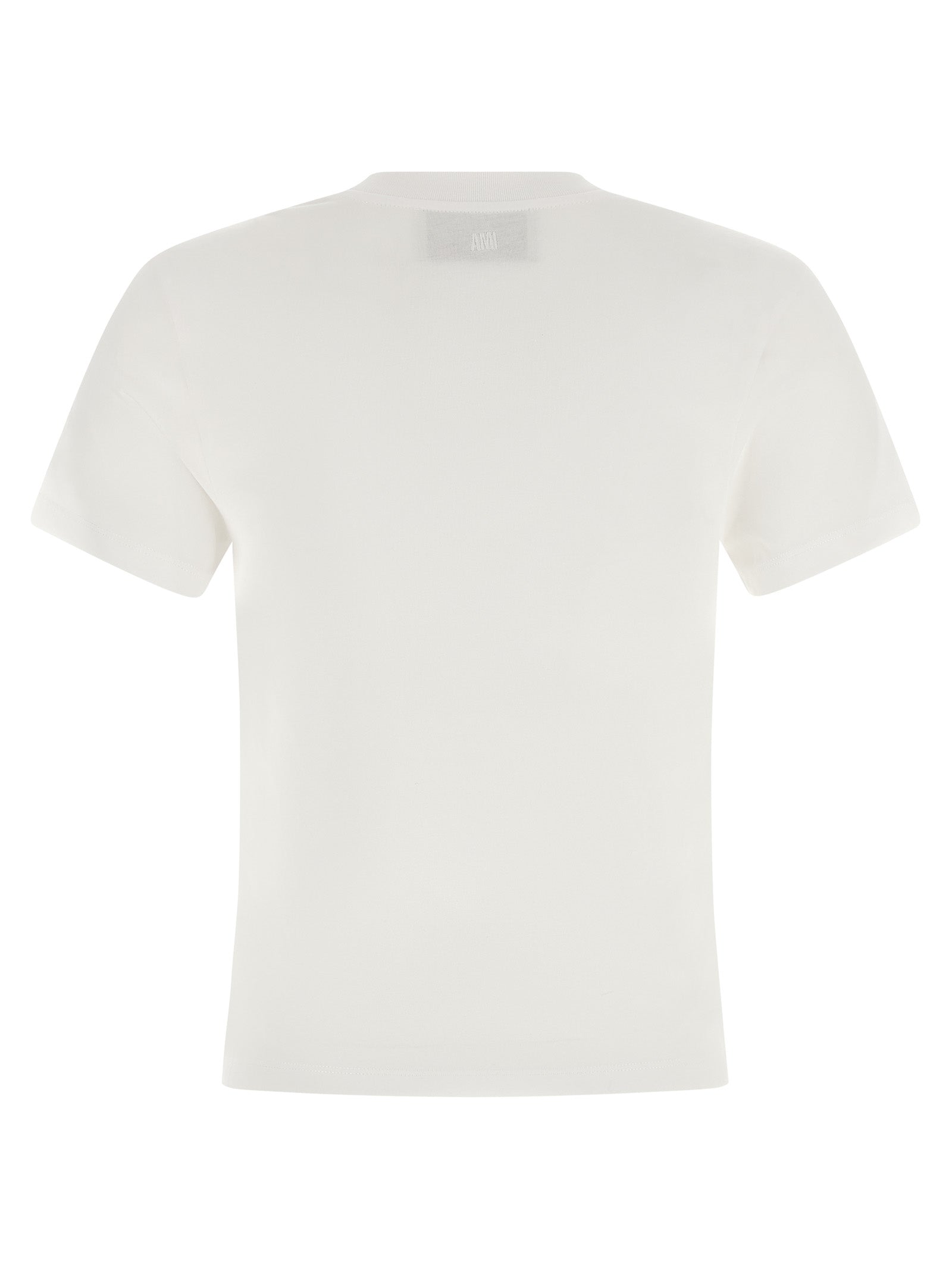 Ami Paris 'Ami De Coeur' Cropped T-Shirt