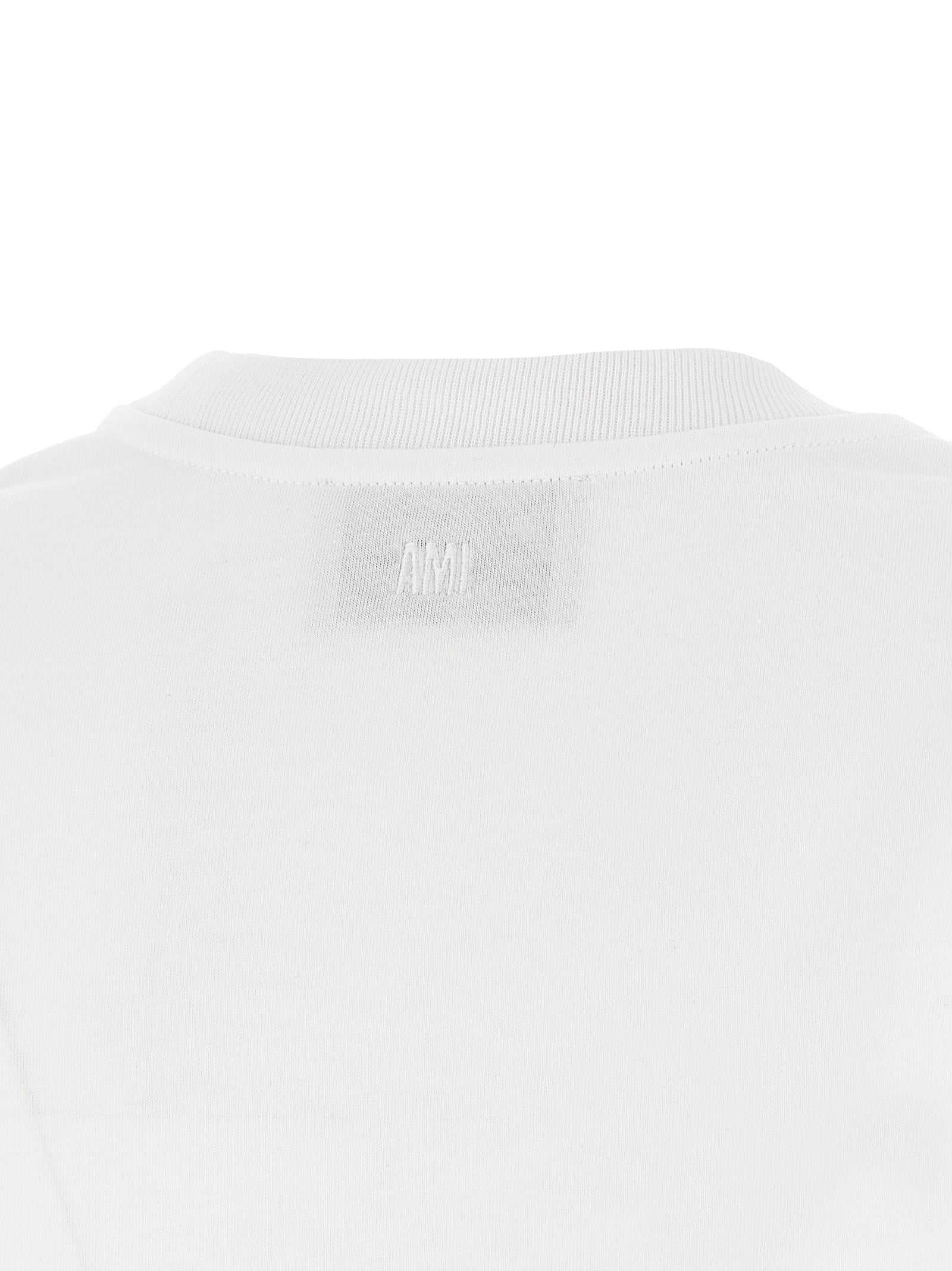 Ami Paris 'Ami De Coeur' Cropped T-Shirt