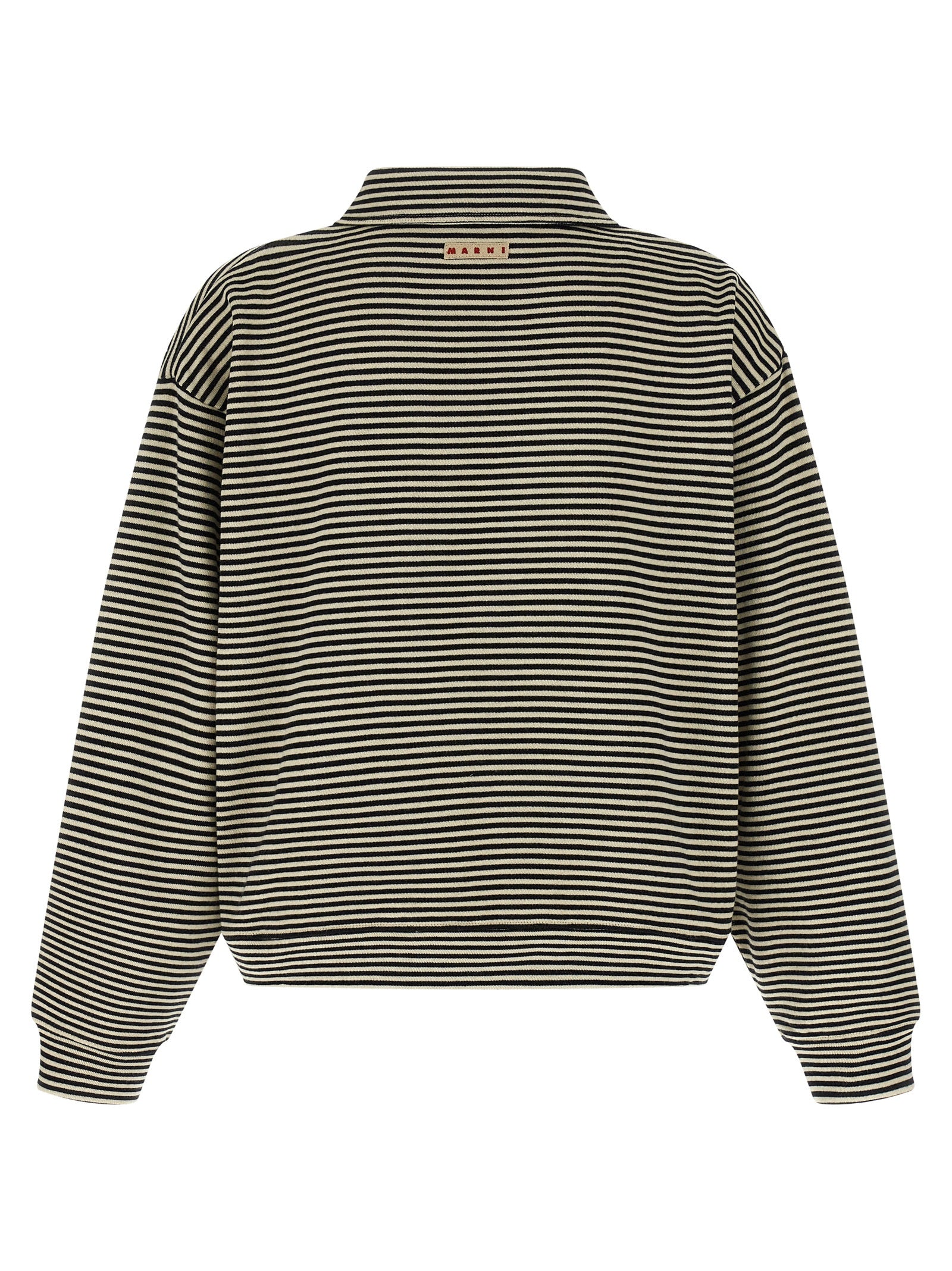 Marni Striped Polo Sweatshirt