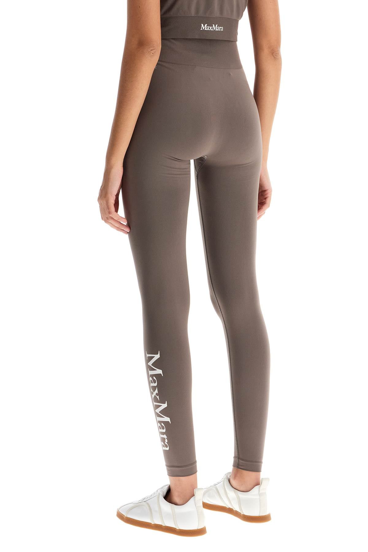 Max Mara Leisure 'Fire' Sport Leggings With Logo Print