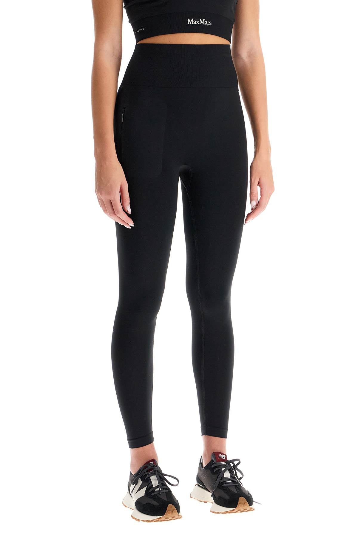 Max Mara Leisure 'Fire' Sport Leggings With Logo Print