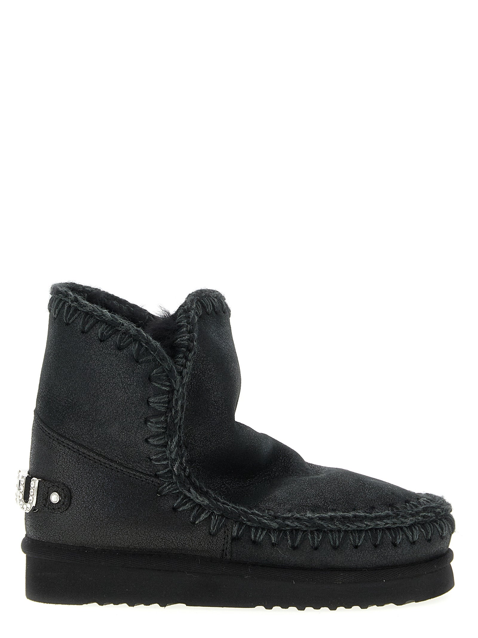 Mou 'Eskimo 18 Rhinestone Logo' Ankle Boots
