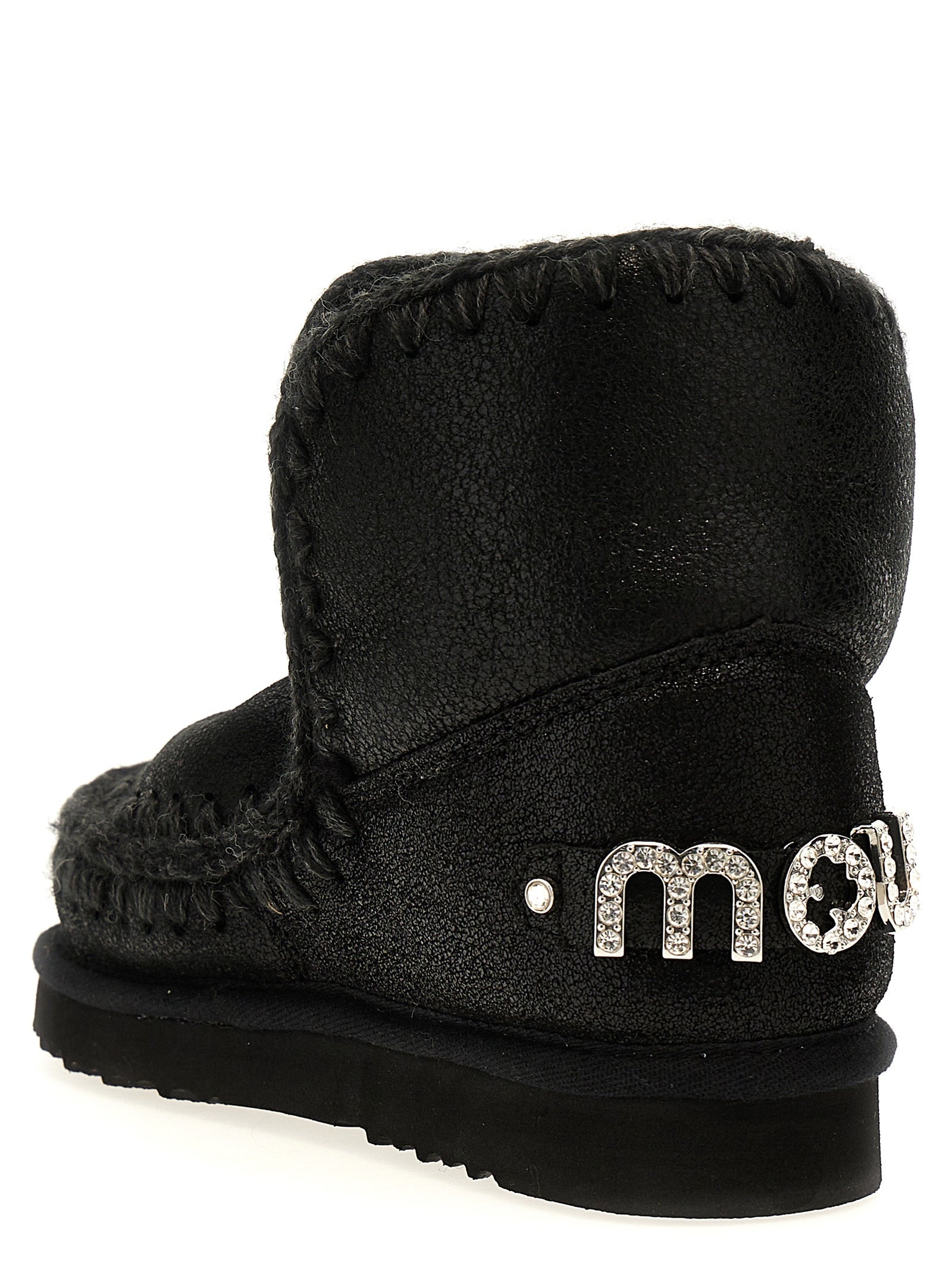Mou 'Eskimo 18 Rhinestone Logo' Ankle Boots