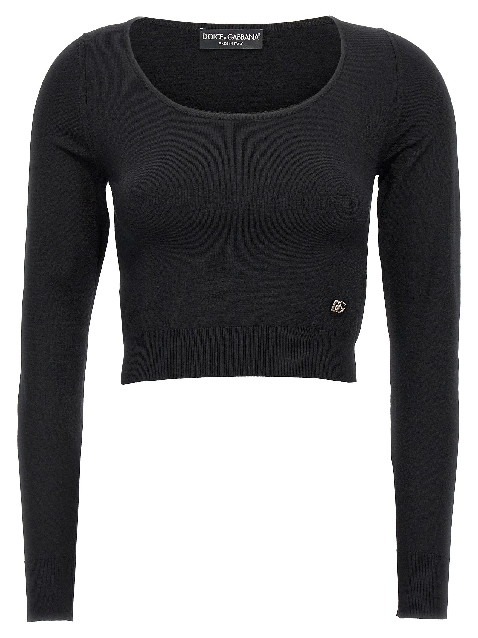 Dolce & Gabbana Logo Cropped Sweater